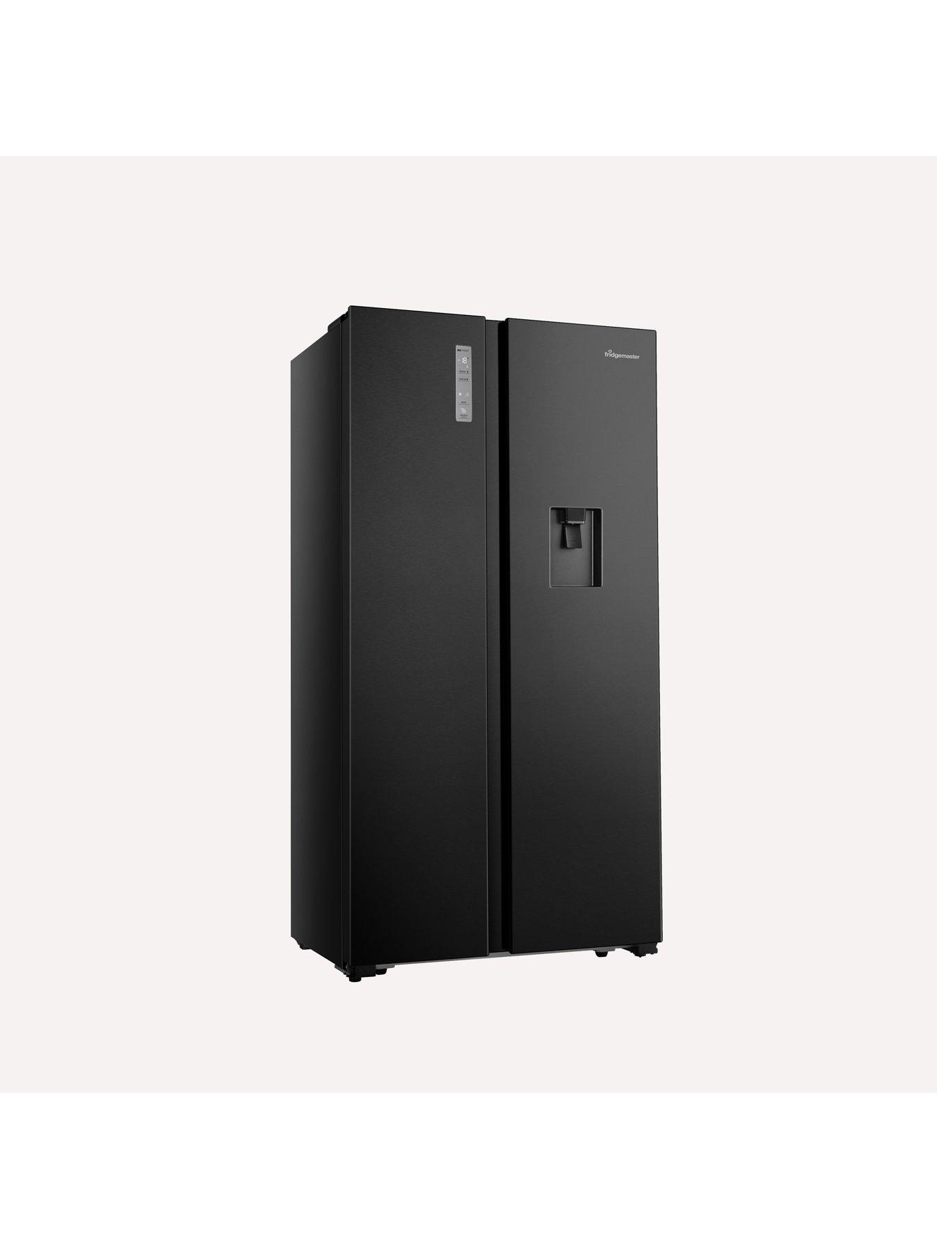 fridgemaster-ms91520deb-90cm-wide-side-by-side-american-fridge-freezer-blackoutfit