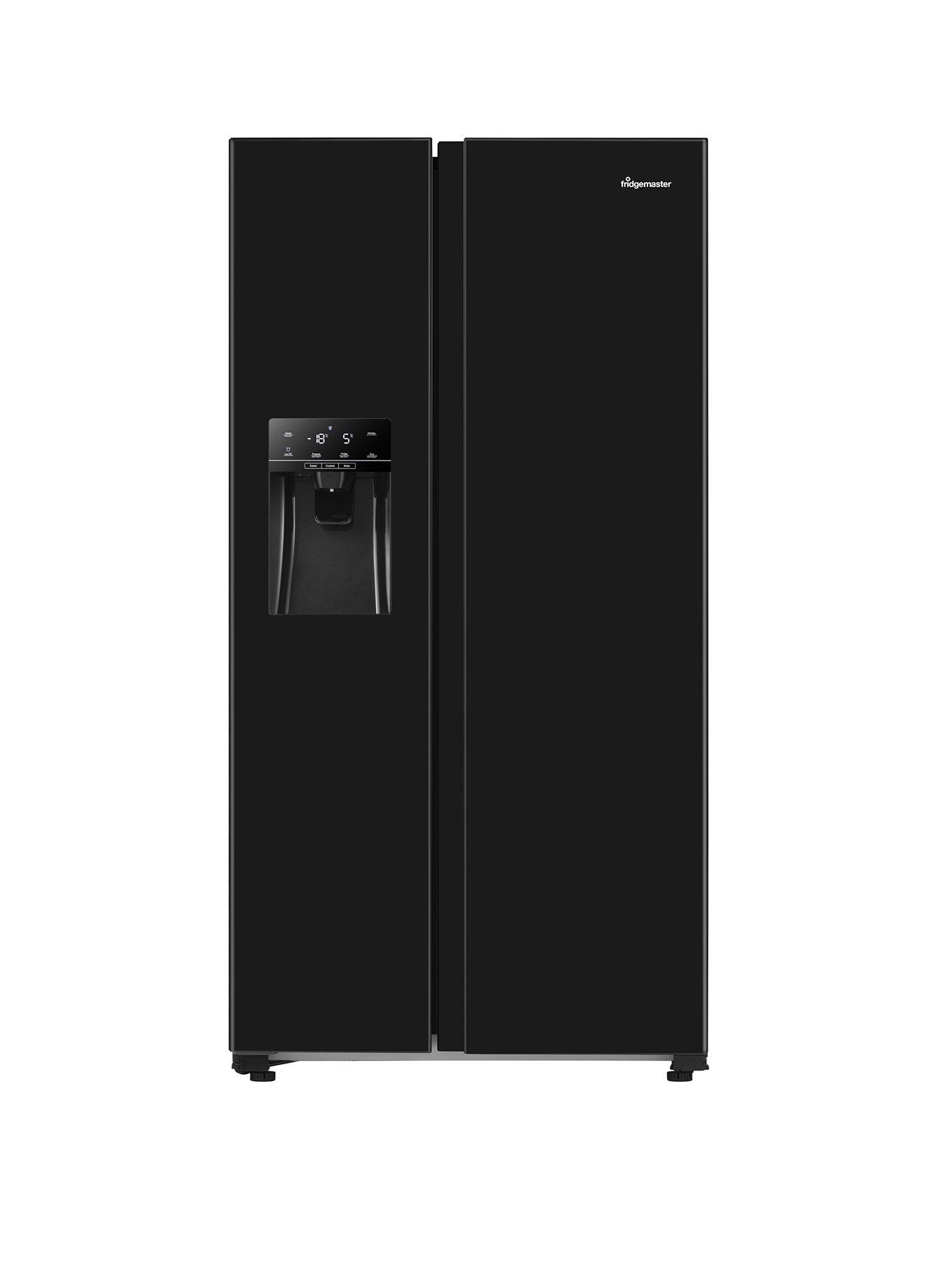 fridgemaster-ms91500ieb-90cm-wide-side-by-side-water-and-ice-american-fridge-freezer--nbspblack