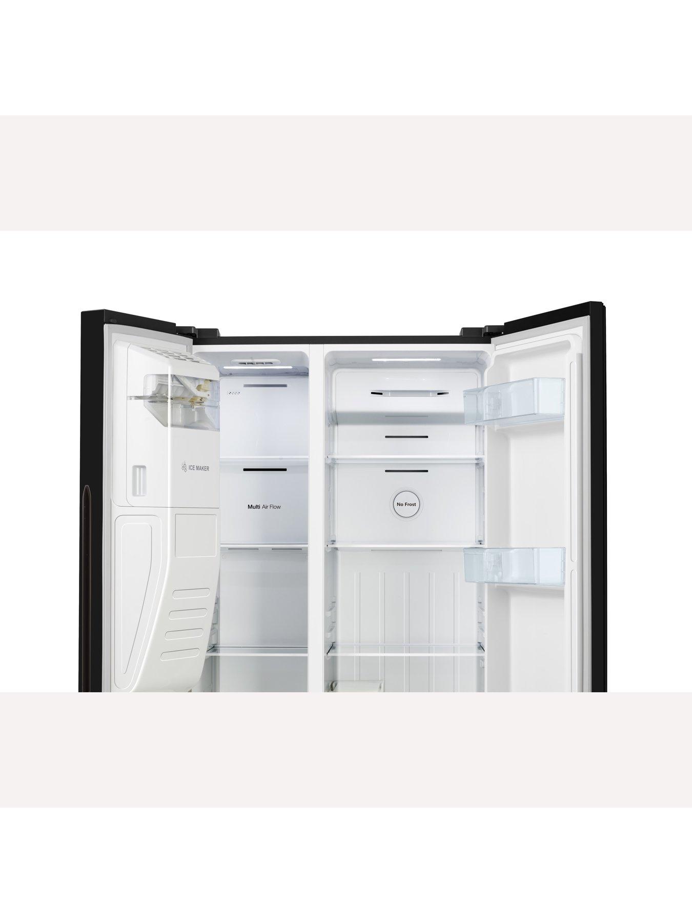 Image 6 of 7 of Fridgemaster MS91500IEB 90cm Wide Side by Side, Water and Ice, American Fridge Freezer -&nbsp;Black