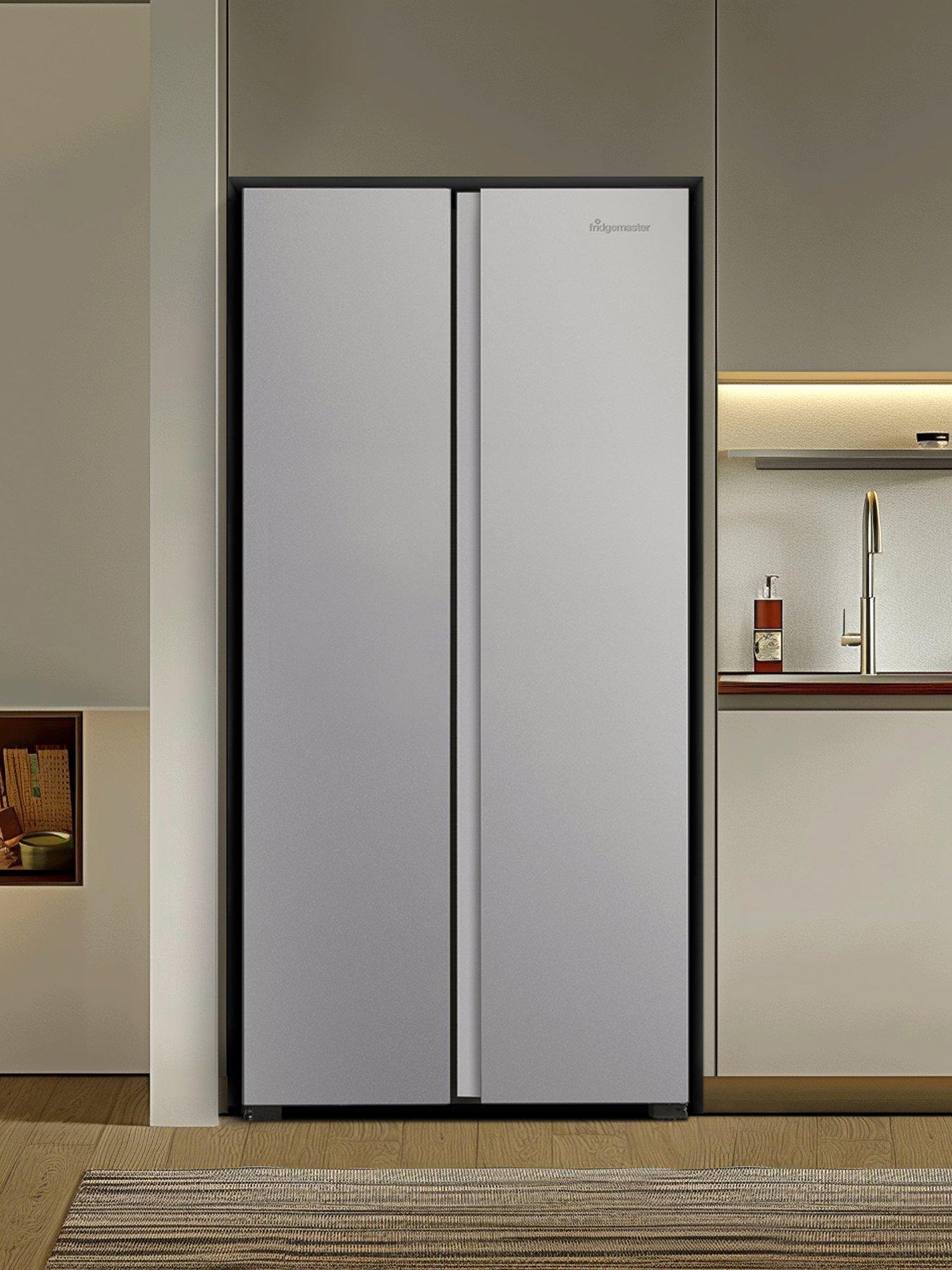 Image 7 of 7 of Fridgemaster MS83430ES 80cm Wide Side by Side, American Fridge Freezer - Silver