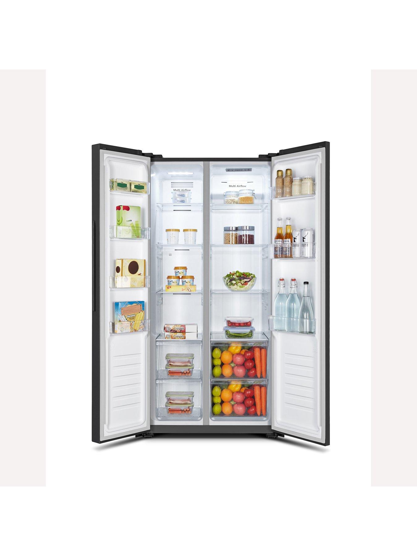 fridgemaster-ms83430eb-80cm-wide-side-by-side-american-fridge-freezer-blackback