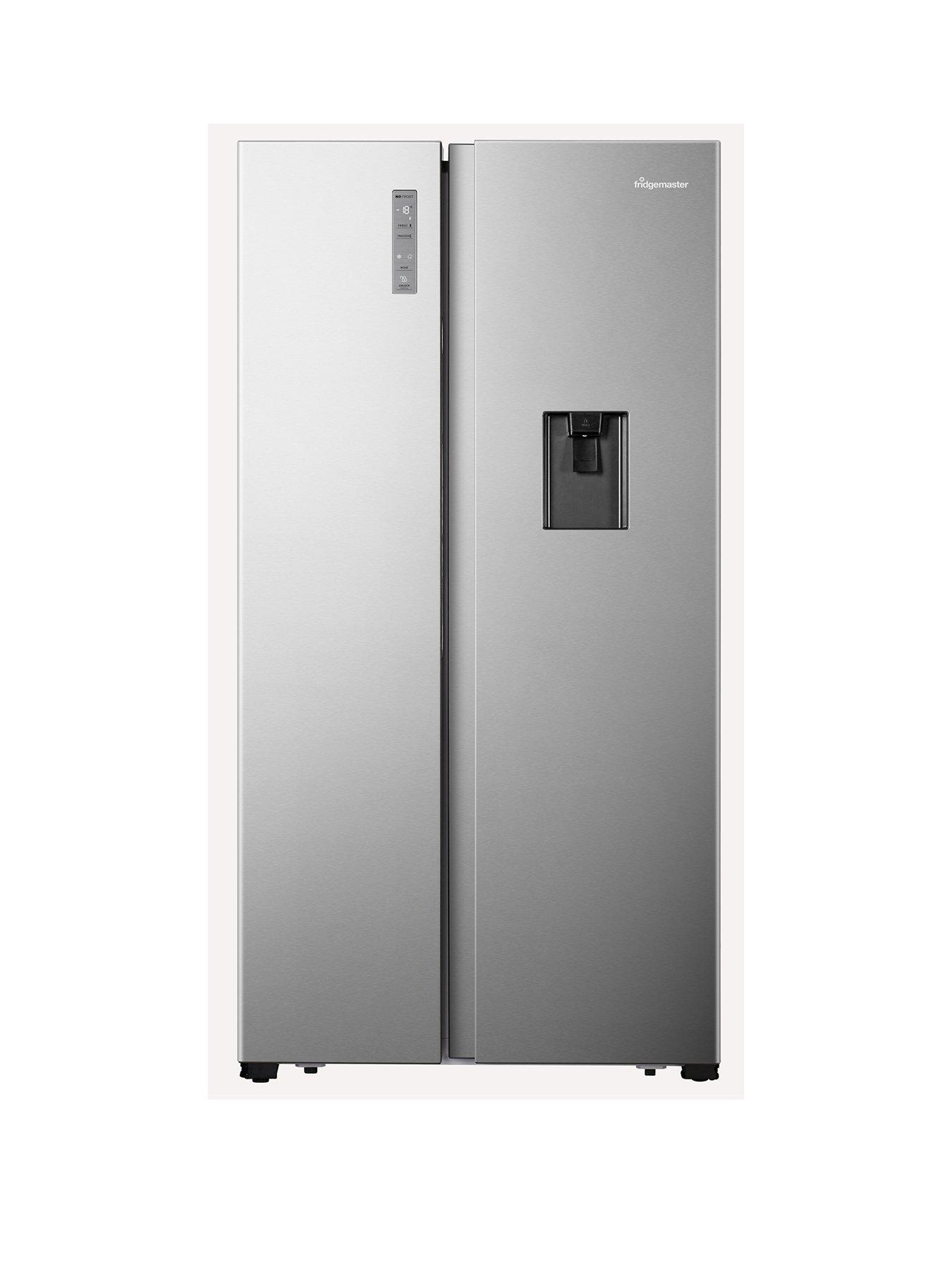 fridgemaster-fridgemaster-ms91520des-90cm-wide-side-by-side-american-fridge-freezer-silver