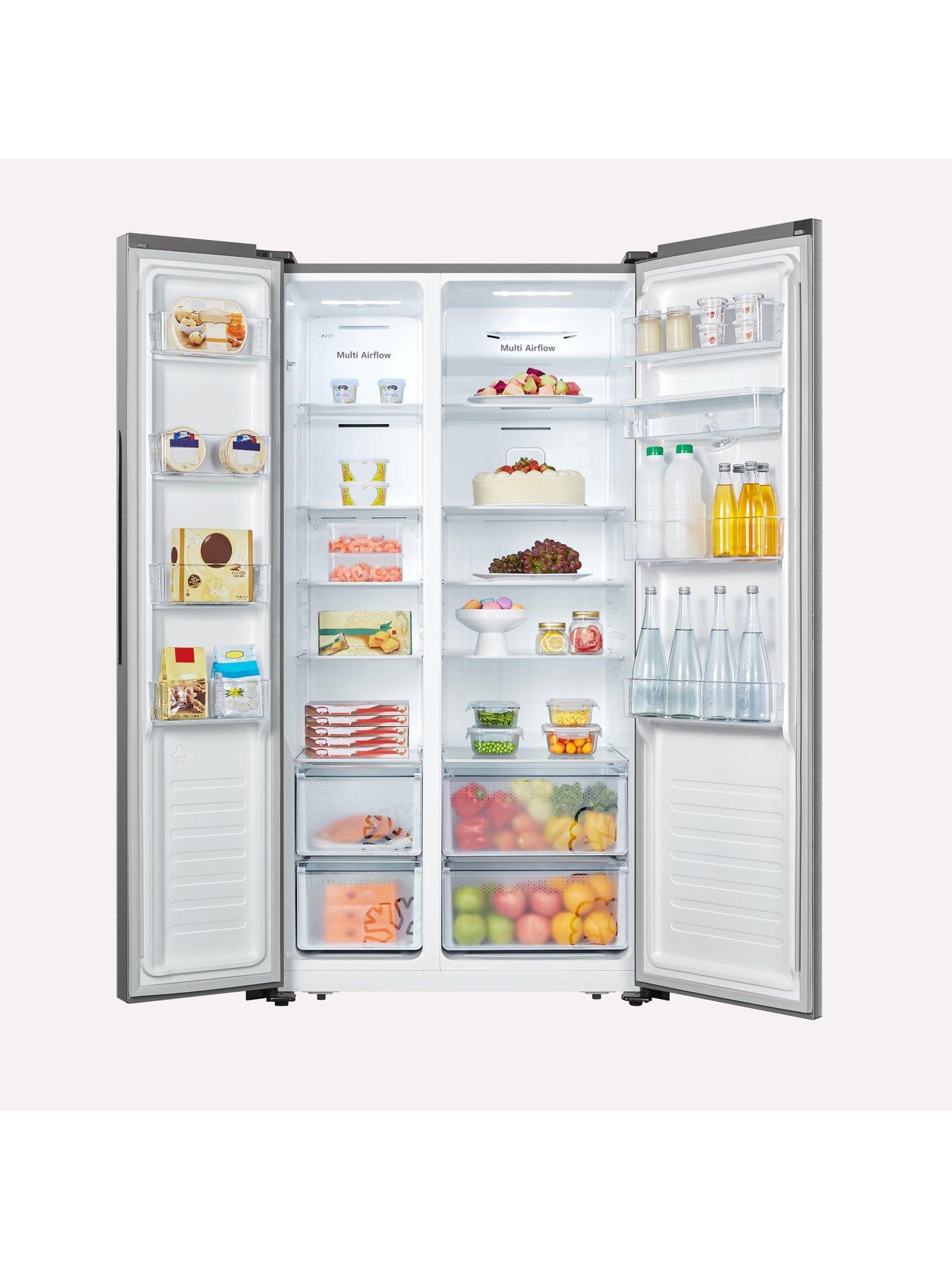 fridgemaster-fridgemaster-ms91520des-90cm-wide-side-by-side-american-fridge-freezer-silverback