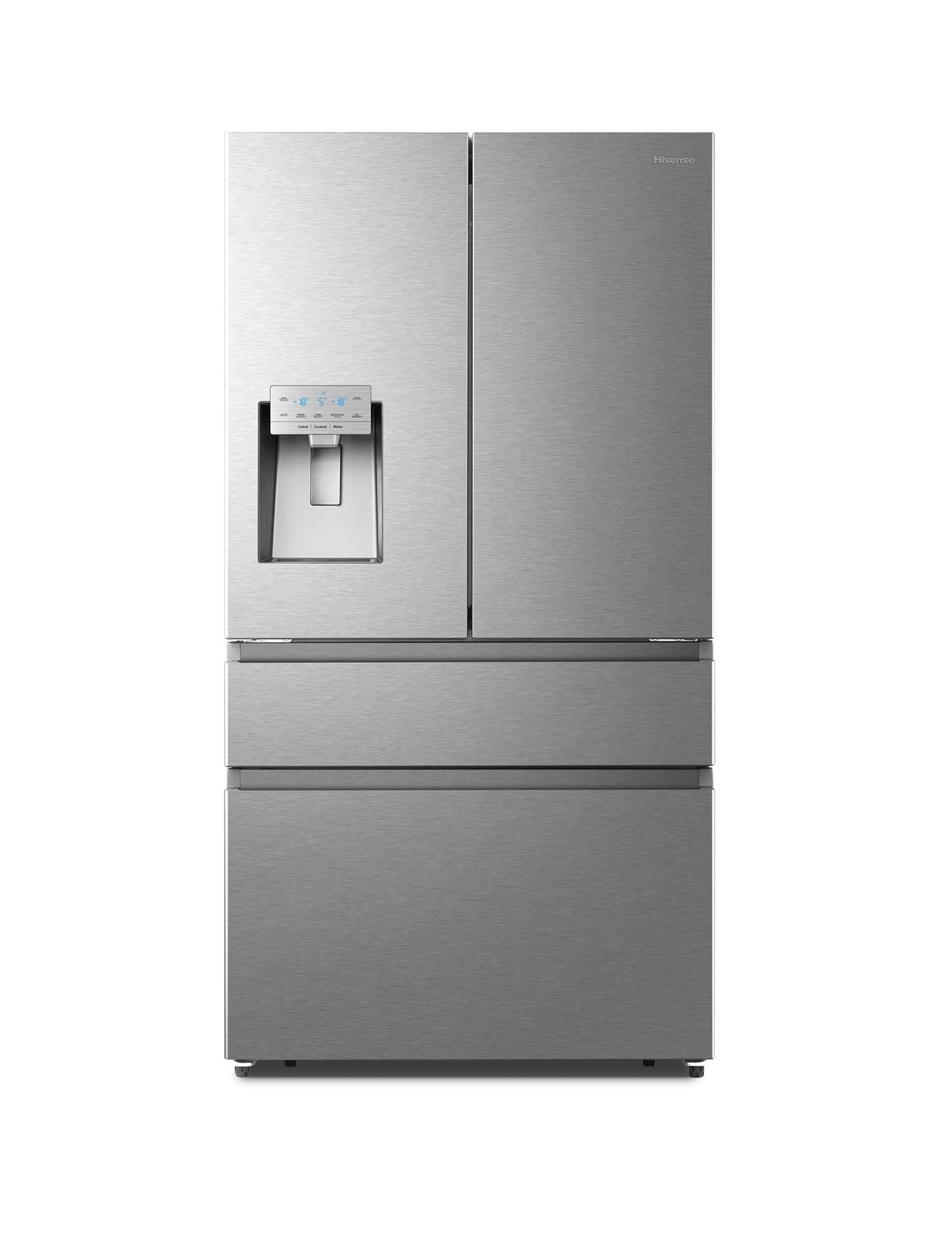 Image 1 of 6 of Hisense RF728N4SASE Pureflat 90cm French Door, Water and Ice, American Fridge Freezer - Stainless Steel