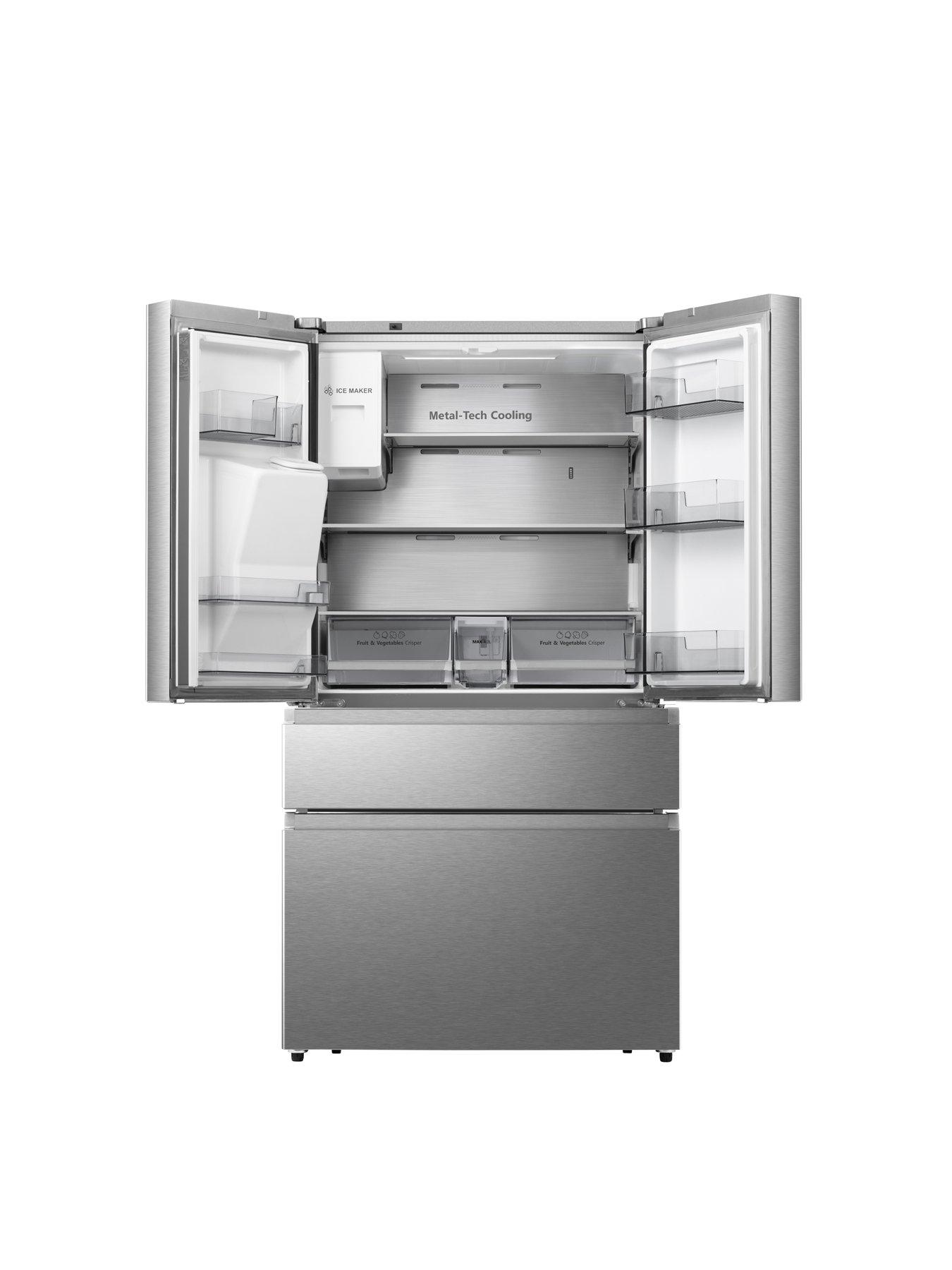 hisense-rf728n4sase-pureflat-90cm-french-door-water-and-ice-american-fridge-freezer-stainless-steelstillFront