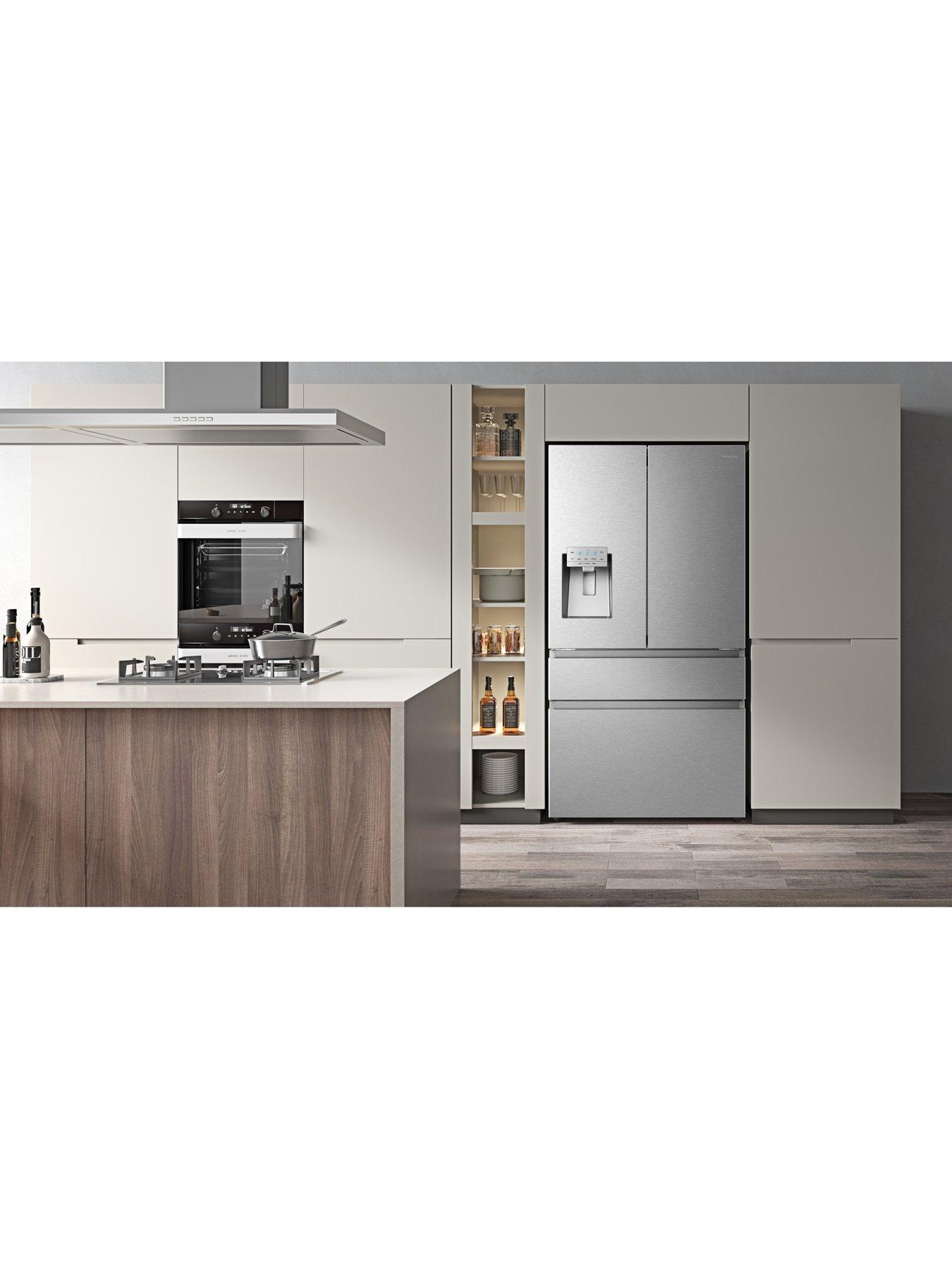 hisense-rf728n4sase-pureflat-90cm-french-door-water-and-ice-american-fridge-freezer-stainless-steeloutfit