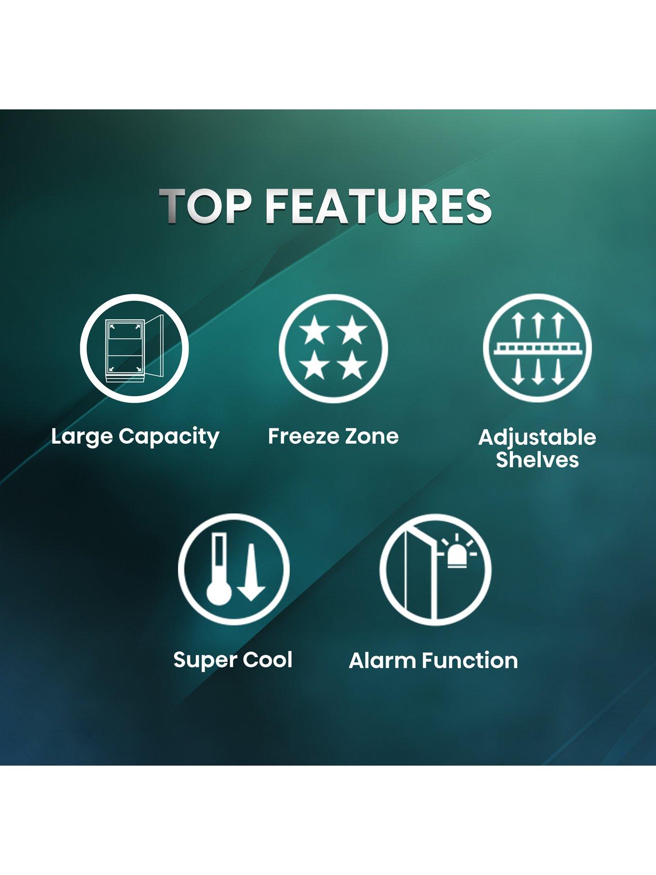 Image 4 of 7 of Hisense RUR156D4AWE Integrated Undercounter Fridge with Icebox&nbsp; - White
