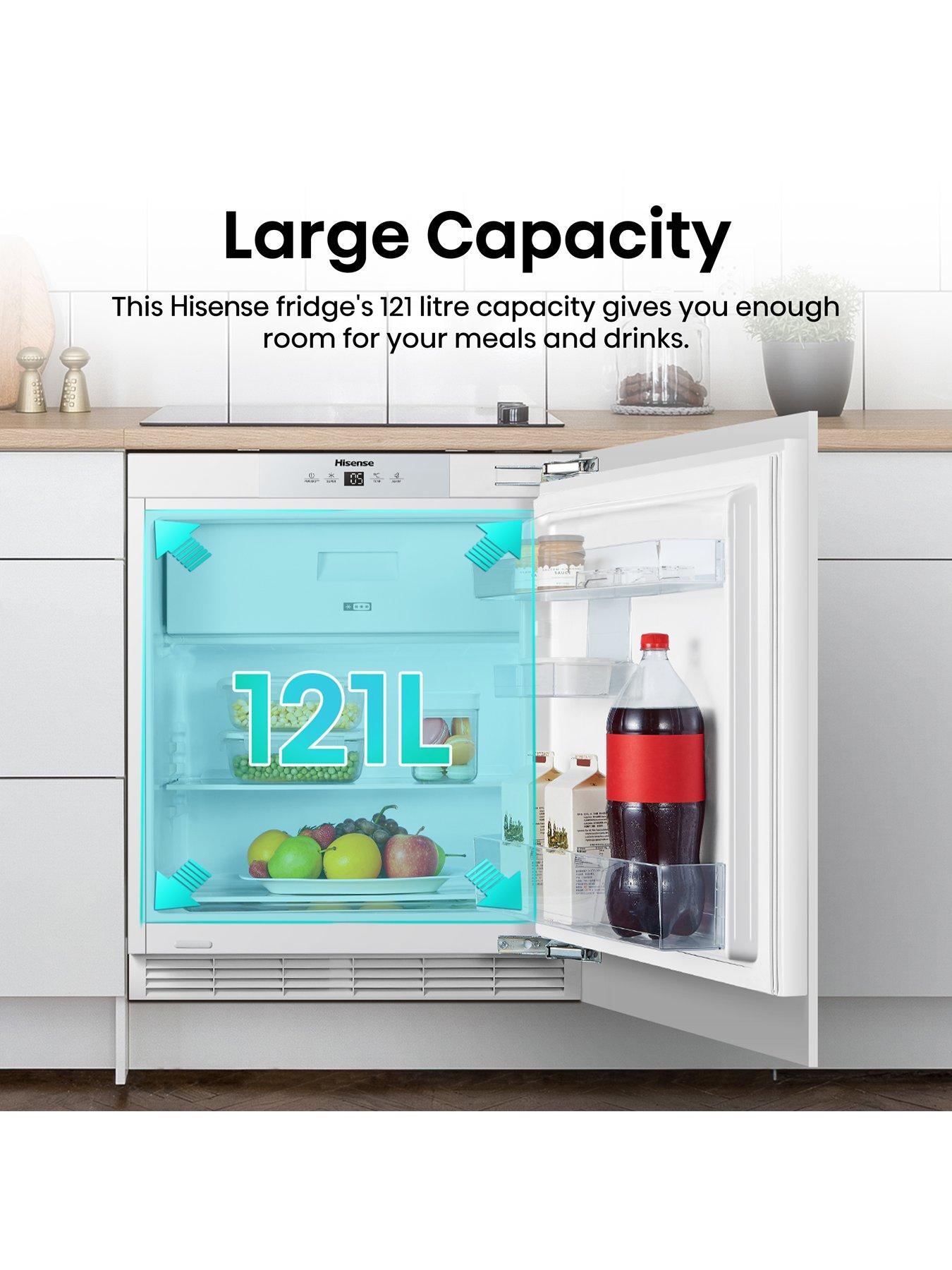 Image 5 of 7 of Hisense RUR156D4AWE Integrated Undercounter Fridge with Icebox&nbsp; - White