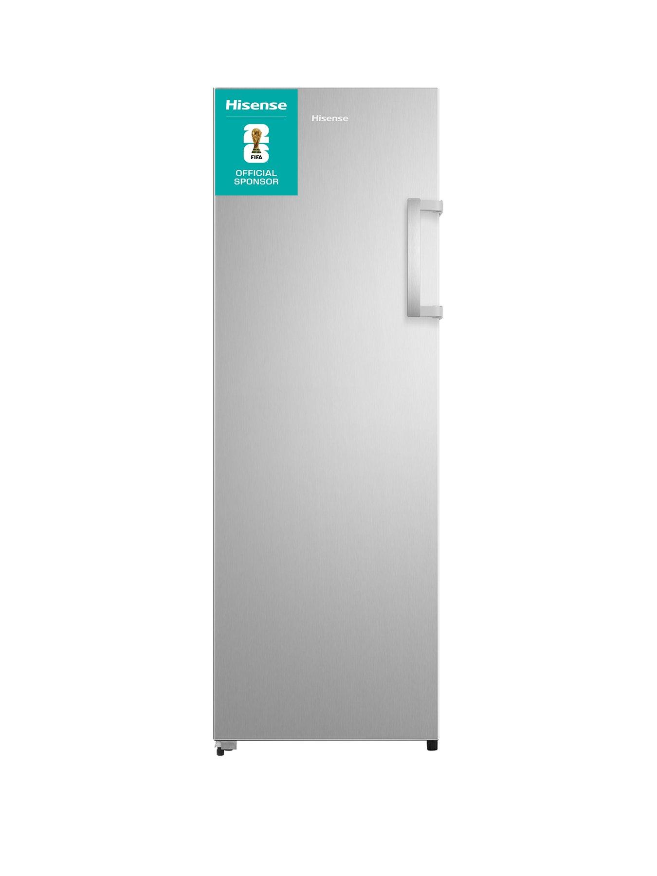 Hisense Hisense FV298N4ACE 60cm Wide, Freestanding Fridge Freezer - Stainless Steel
