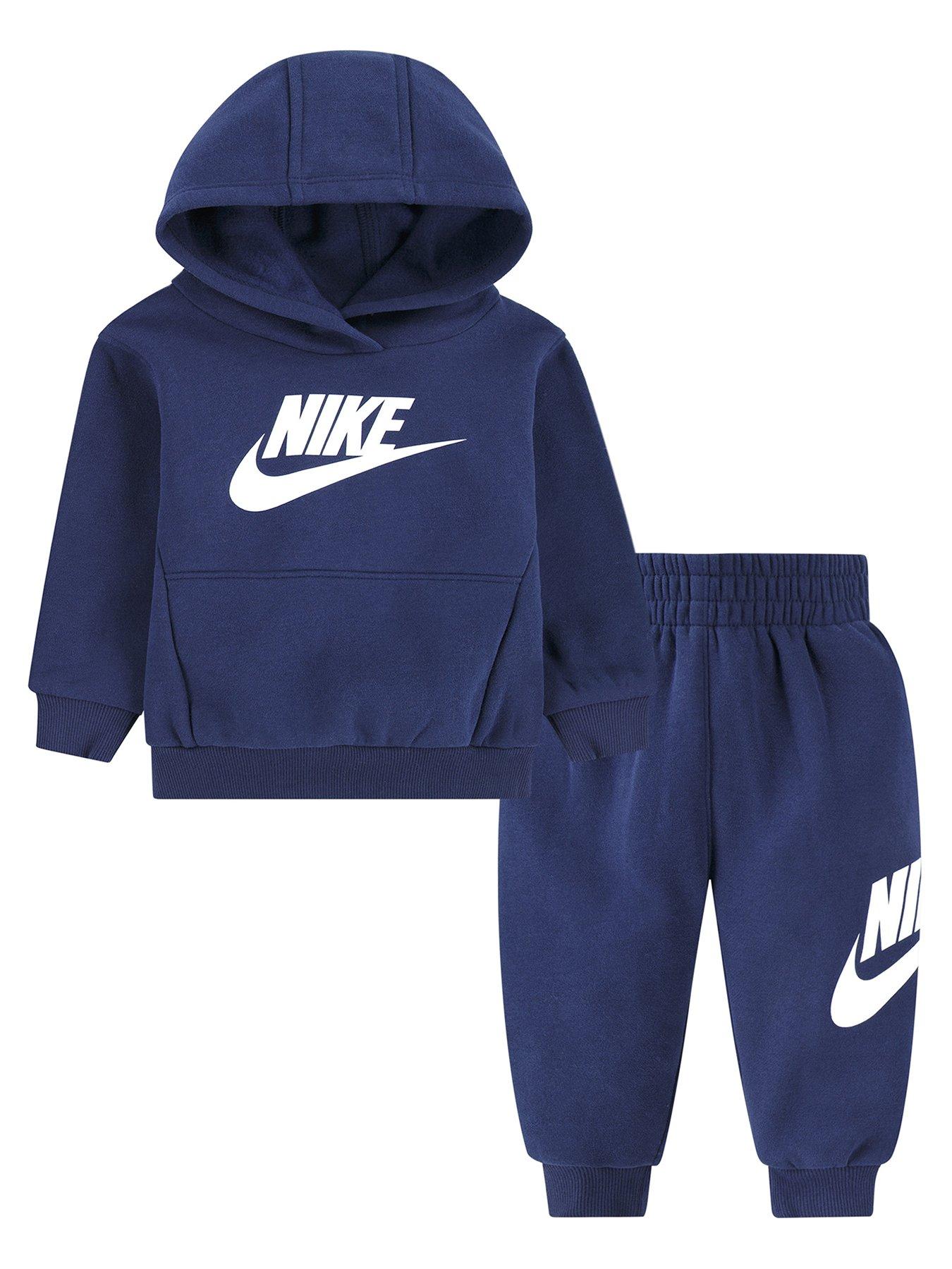 Nike Infants Unisex Club Fleece Hoodie And Jogger Set - Navy