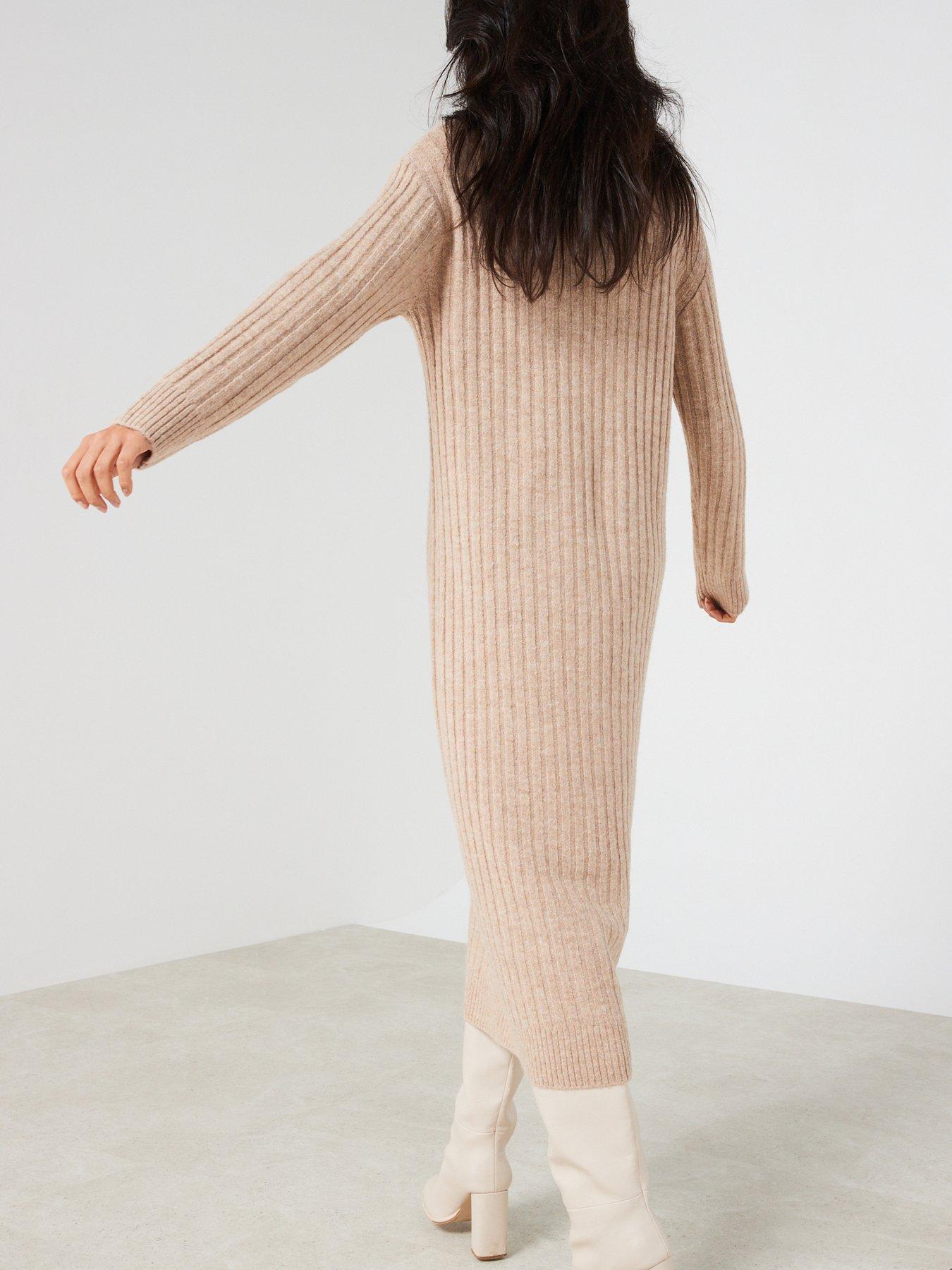 mango-high-neck-midi-jumper-dressoutfit