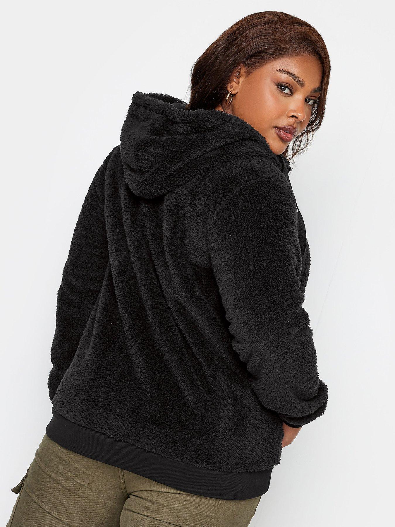 yours-zip-through-fleece-hoodie-blackstillFront