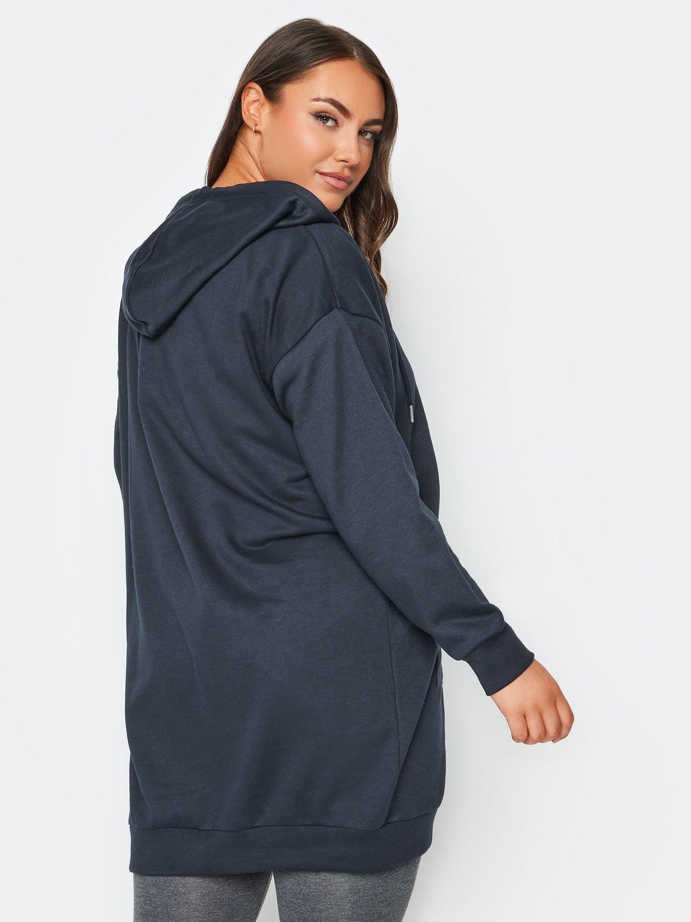 yours-yours-longline-zip-thru-hoodie-navystillFront