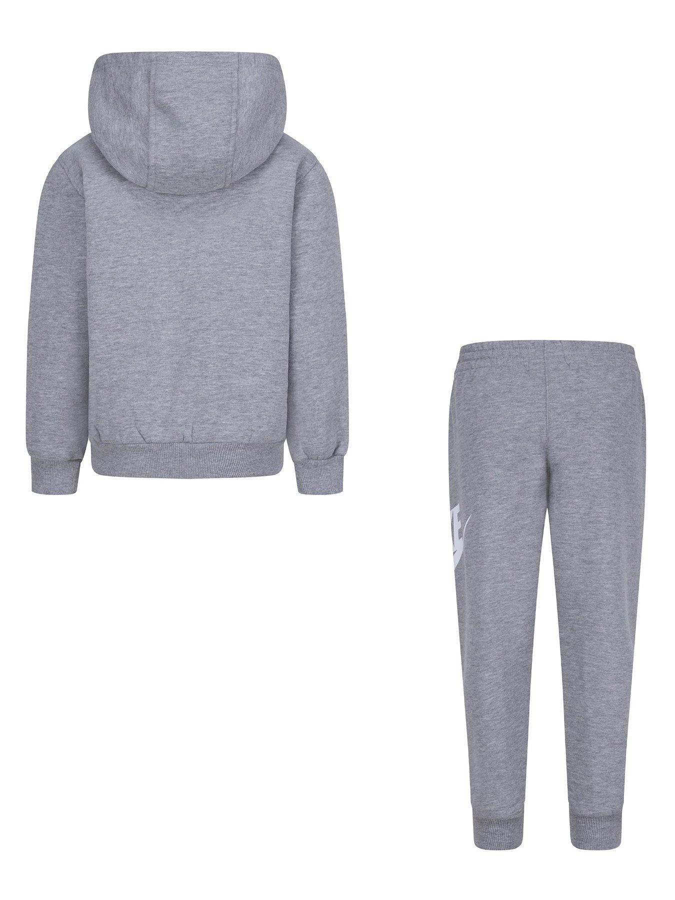 Image 2 of 4 of Nike Kids Unisex Club Fleece Hoodie and Joggers Set - Dark Grey