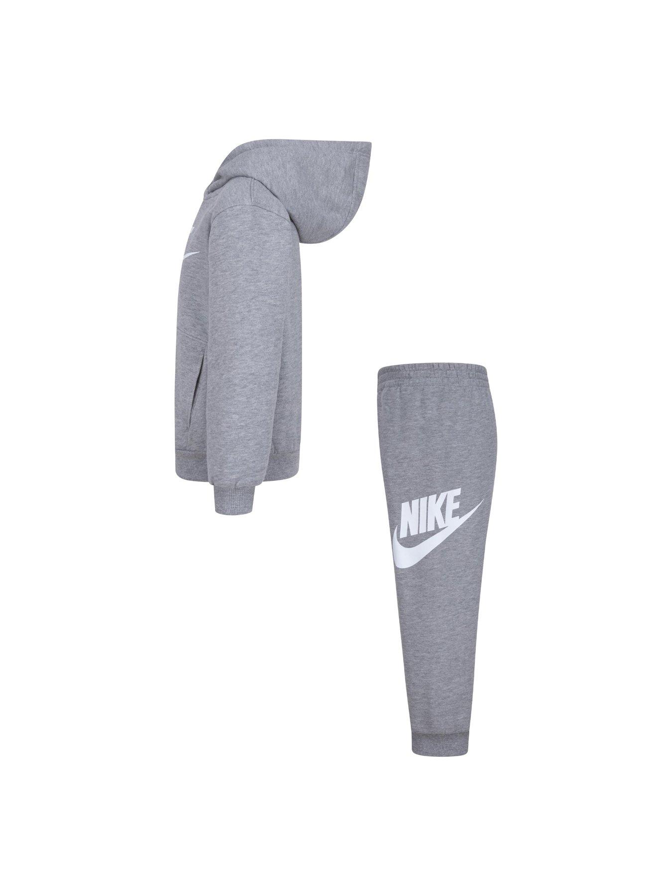 Image 4 of 4 of Nike Kids Unisex Club Fleece Hoodie and Joggers Set - Dark Grey