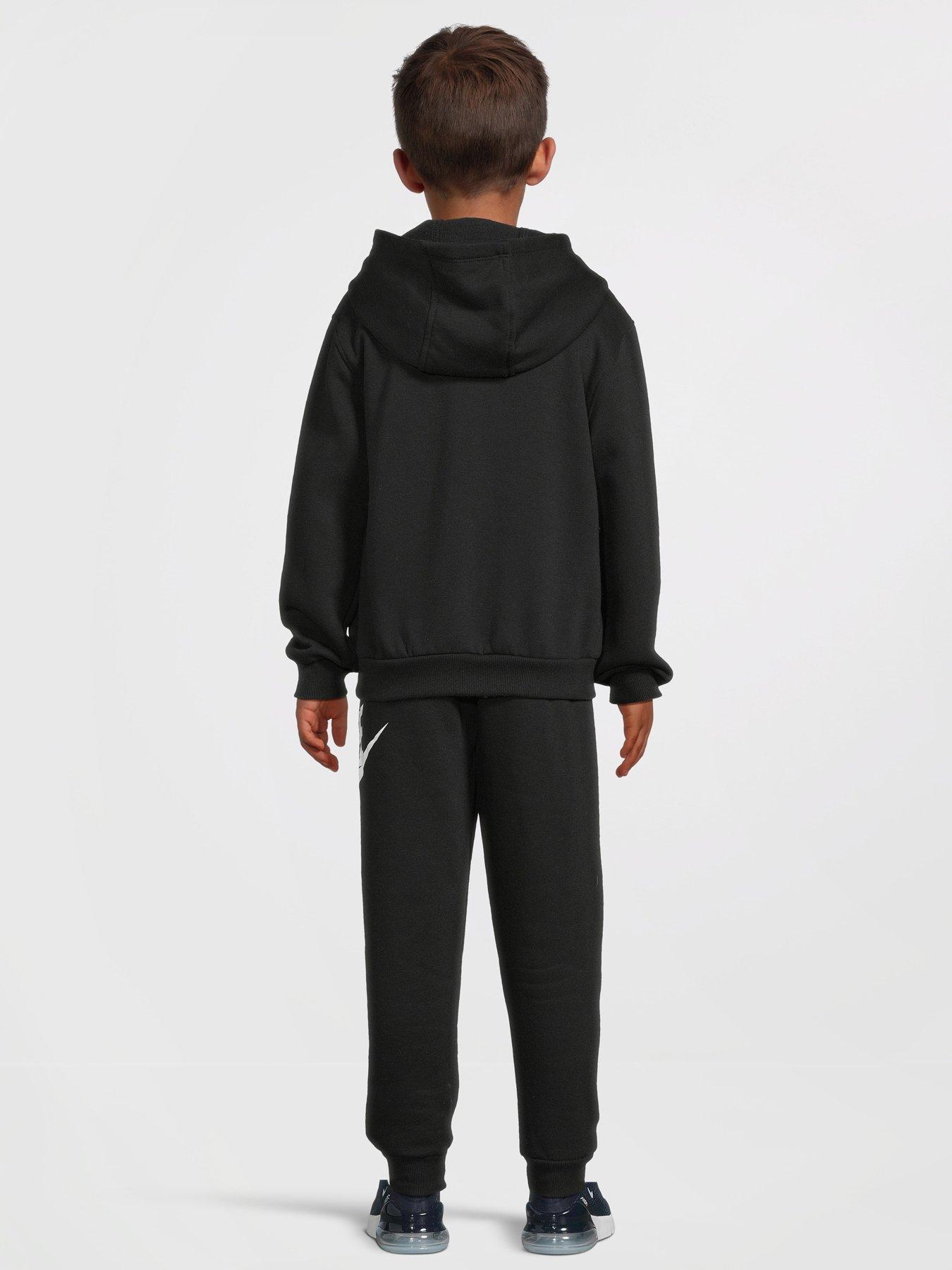 Black nike joggers and hoodie hotsell