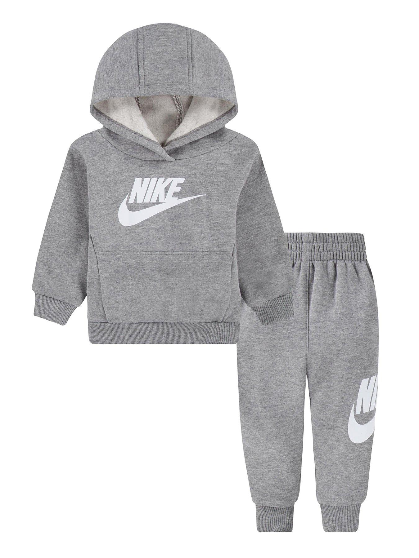 Nike Infants Unisex Club Fleece Hoodie And Jogger Set - Dark Grey