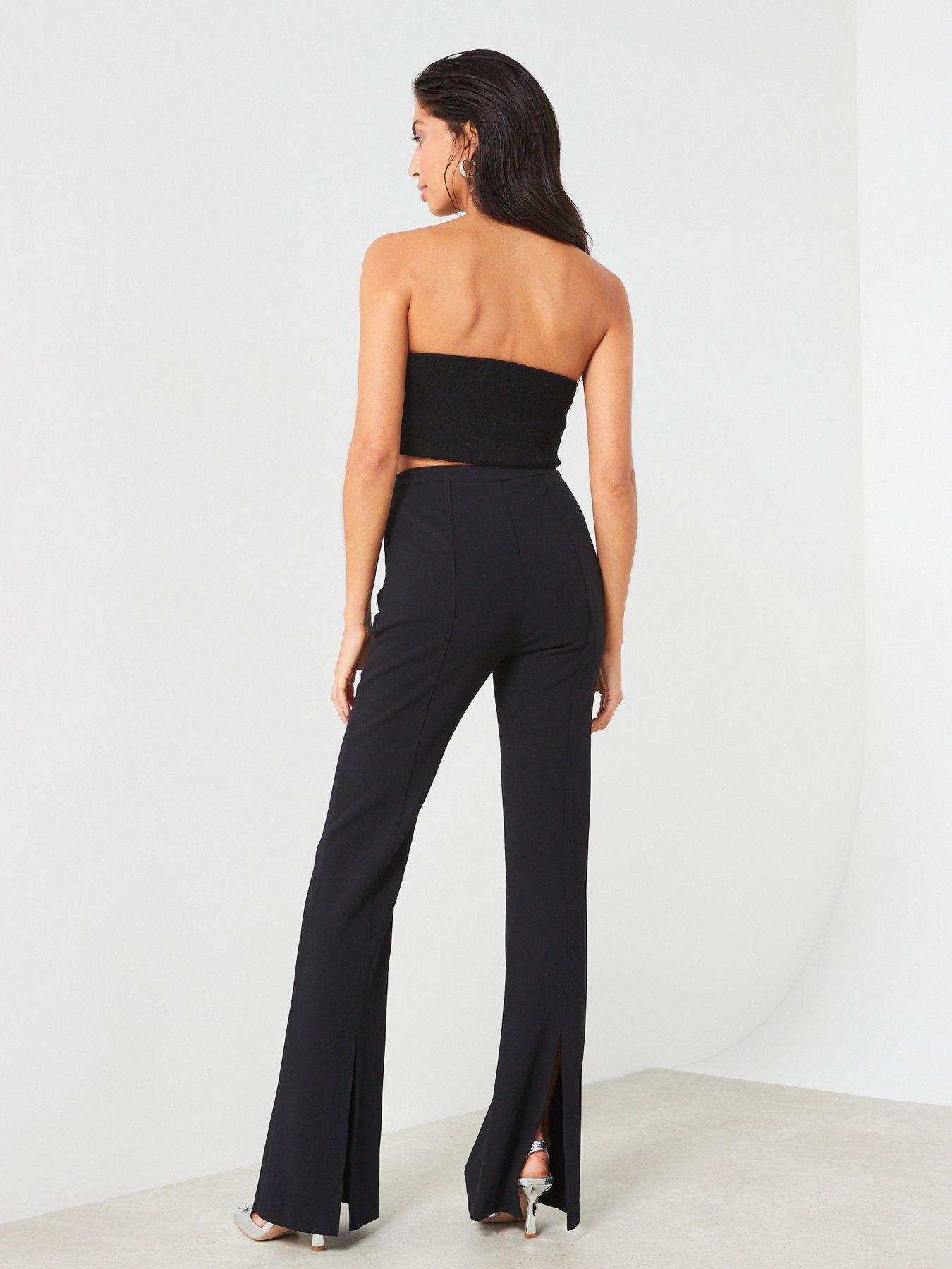 mango-black-flared-trousers