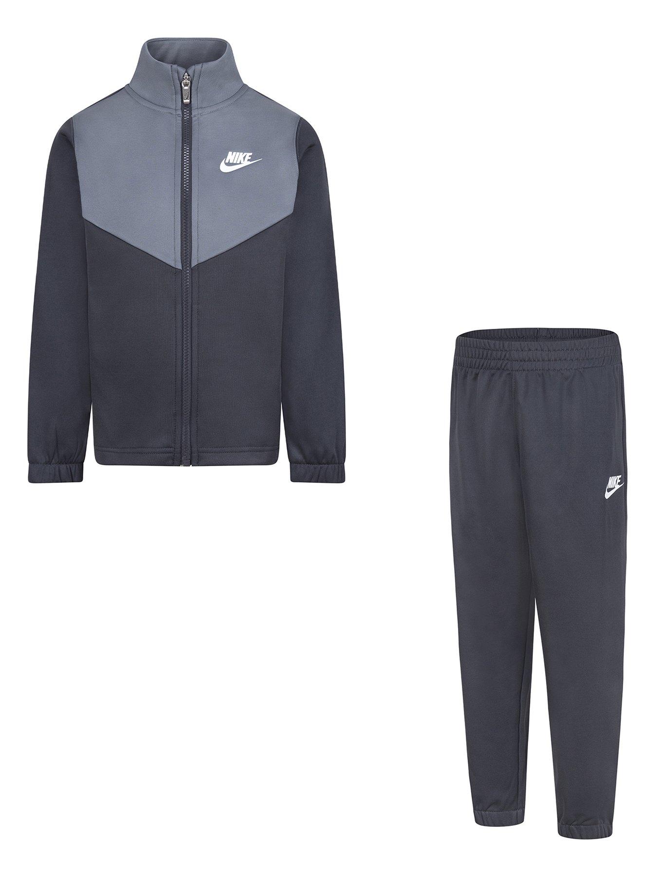 Younger Boys Lifestyle Essentials Tracksuit Dark Grey