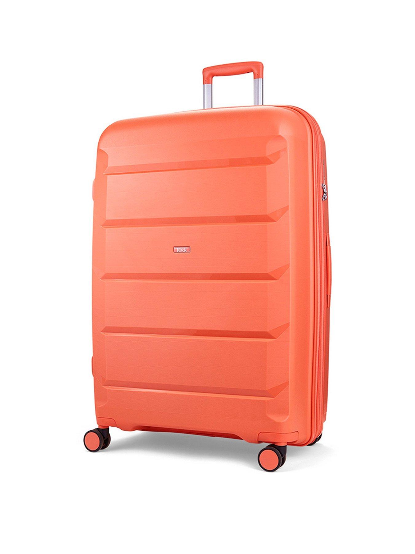 Rock Luggage Tulum Hardshell 8 wheel spinner Medium Suitcase Peach Echo Very Ireland