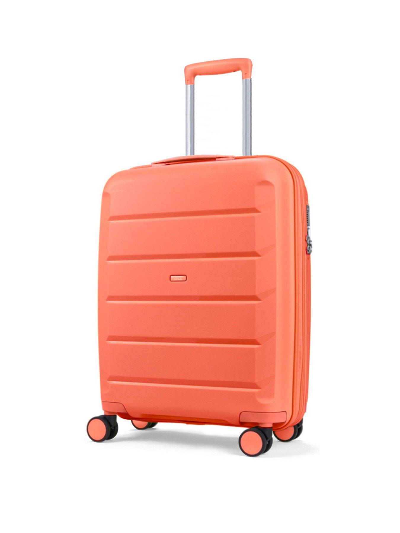 rock-luggage-tulum-hardshell-8-wheel-spinner-small-suitcase--peach-echo