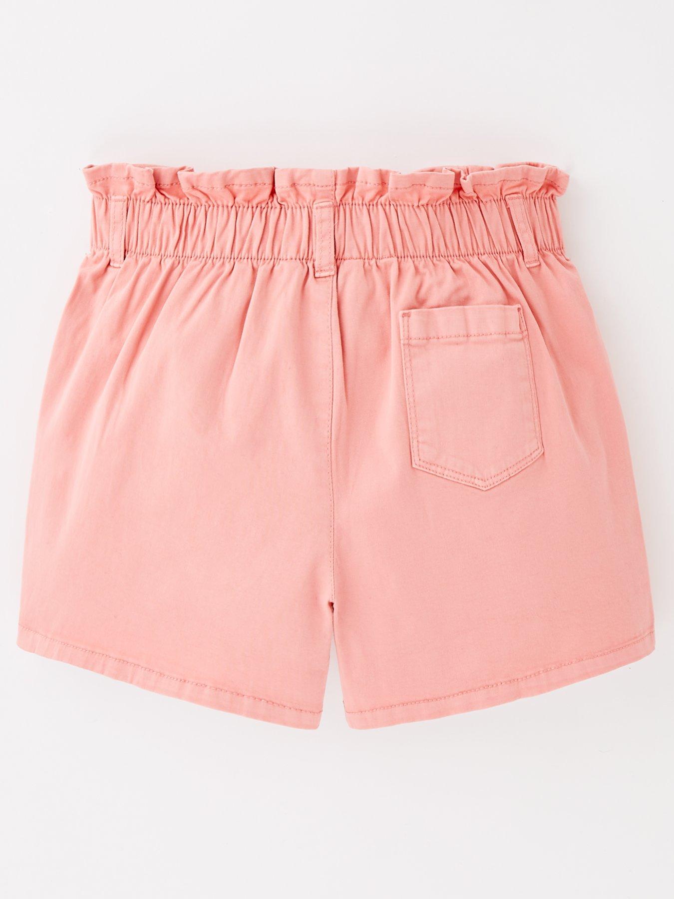 v-by-very-girls-pink-denim-paperbag-shortback