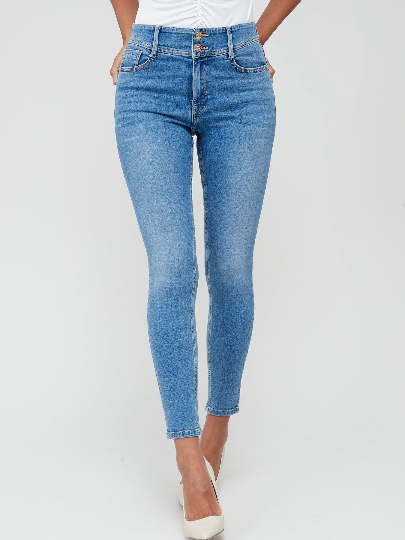 V by Very Shaping Skinny Jean - Midi Wash