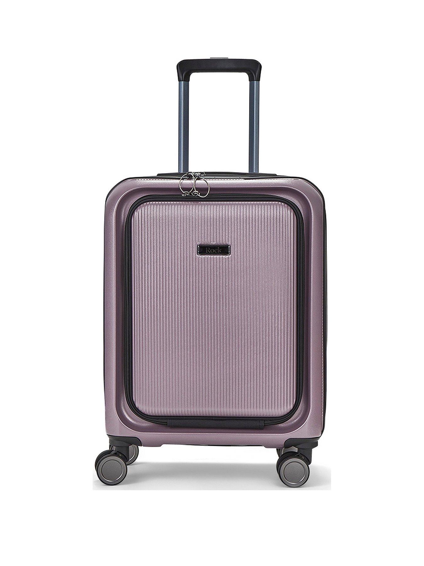 rock-luggage-austin-8-wheel-hardshell-pp-small-suitcase-with-tsa-lock--purplestillFront