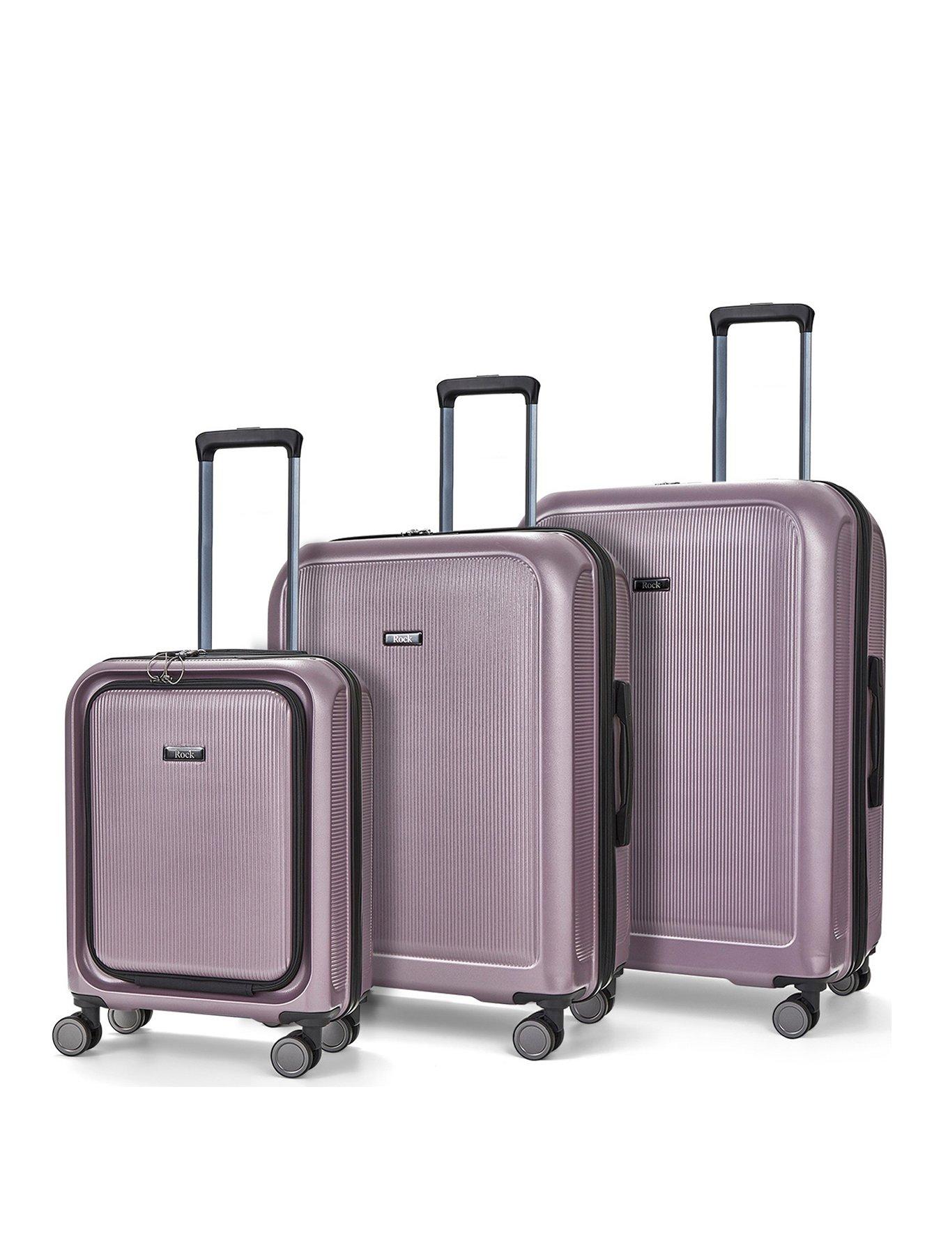 rock-luggage-austin-8-wheel-hardshell-pp-3pc-suitcase-with-tsa-lock--purple