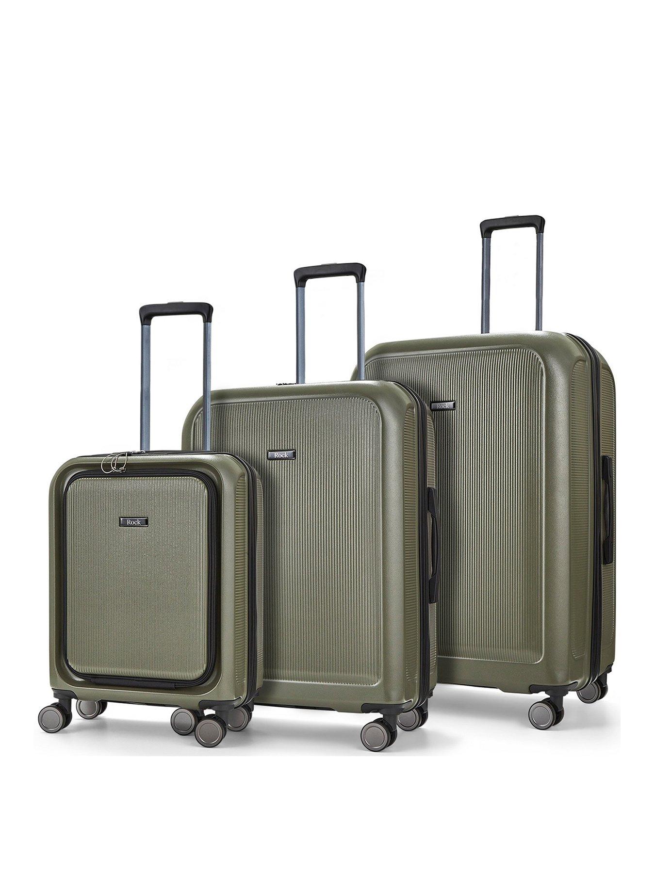 rock-luggage-austin-8-wheel-hardshell-pp-3pc-suitcase-with-tsa-lock--olive-green