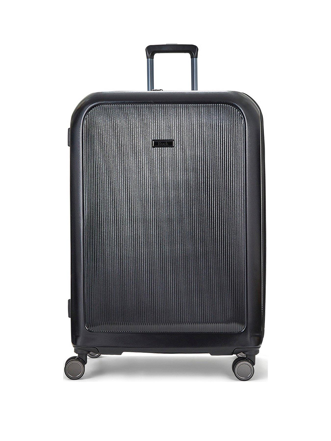 rock-luggage-austin-8-wheel-hardshell-pp-medium-suitcase-with-tsa-lock--blackstillFront