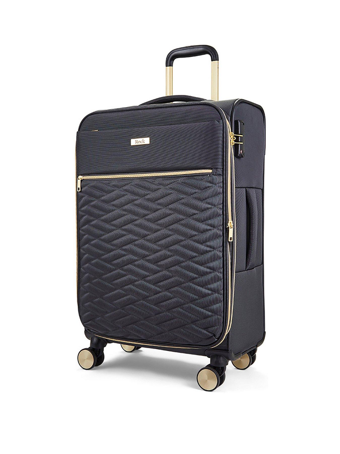 Image 1 of 7 of Rock Luggage Sloane Softshell 8 wheel expander with TSA lock Medium Suitcase