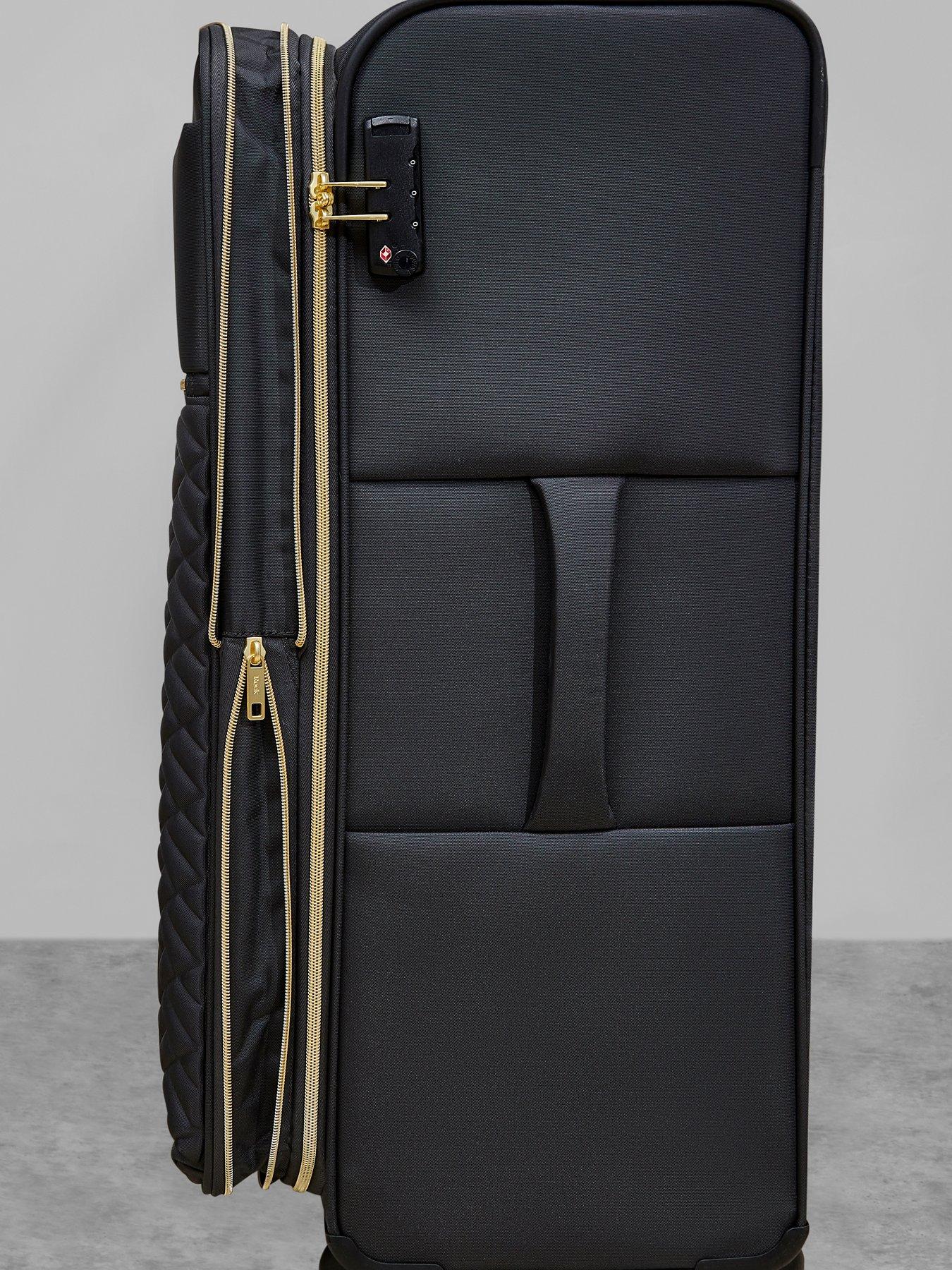 Image 7 of 7 of Rock Luggage Sloane Softshell 8 wheel expander with TSA lock Medium Suitcase