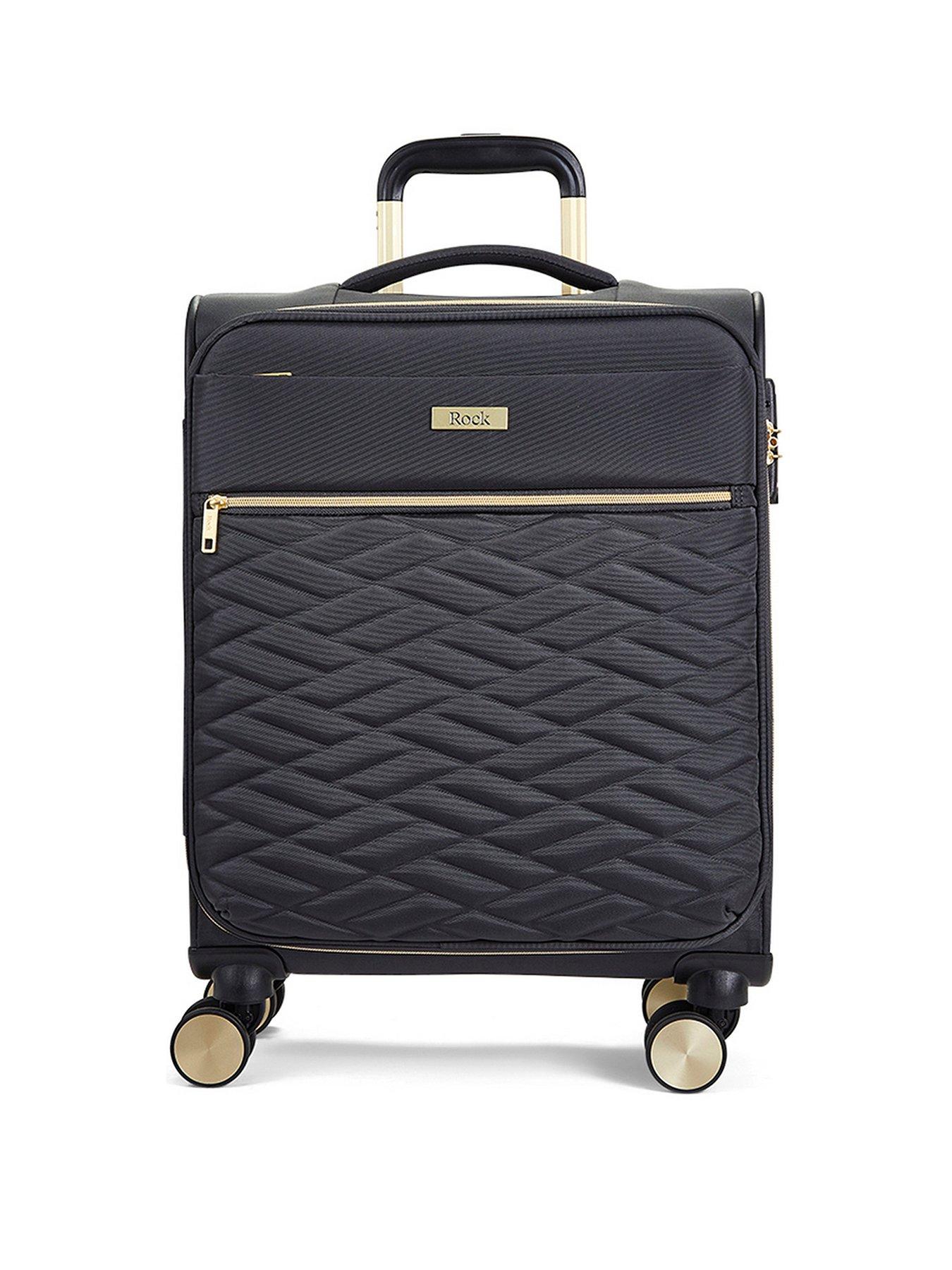 Image 2 of 6 of Rock Luggage Sloane Softshell 8 wheel expander with TSA lock Small Suitcase