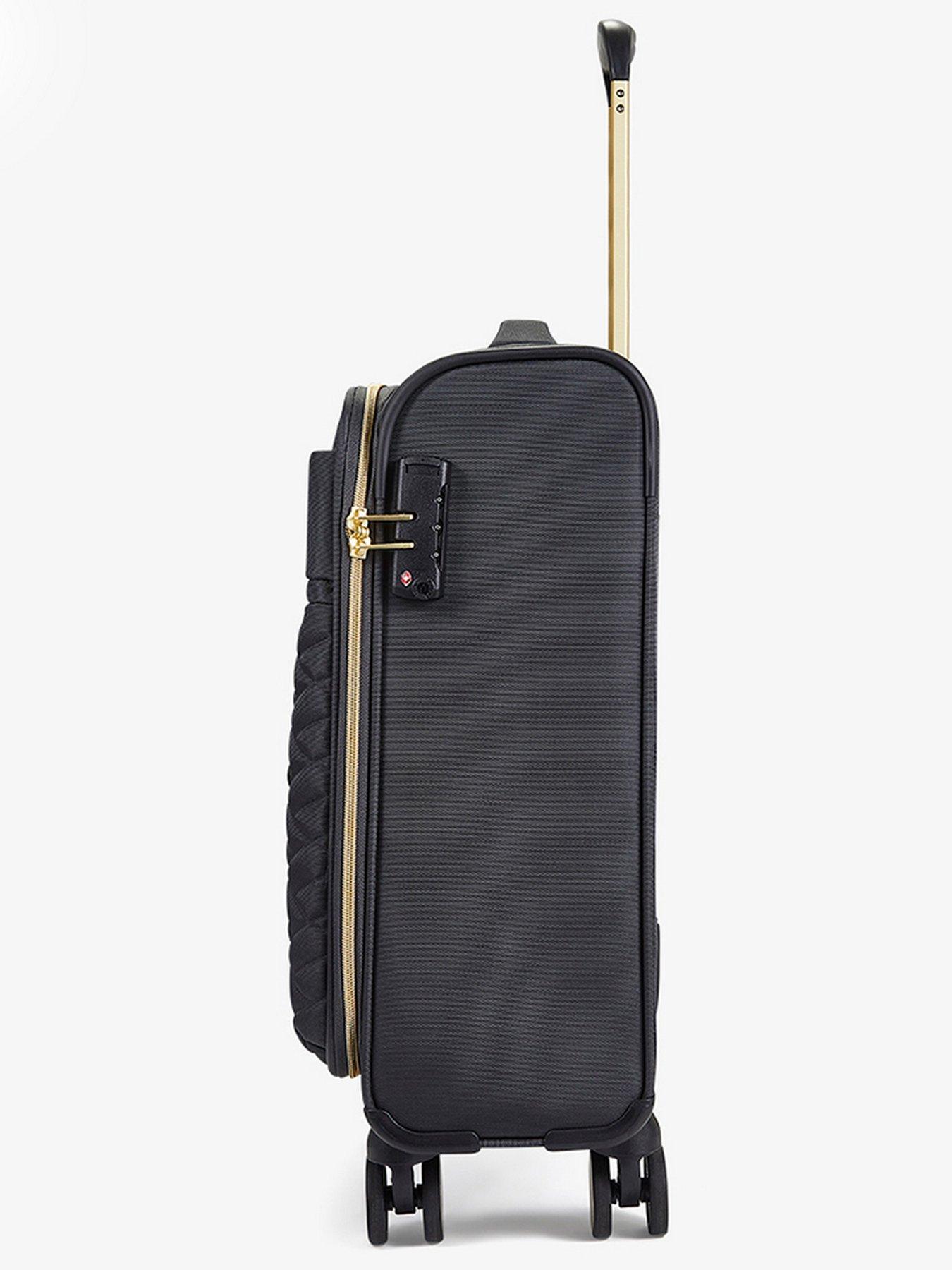 Image 3 of 6 of Rock Luggage Sloane Softshell 8 wheel expander with TSA lock Small Suitcase