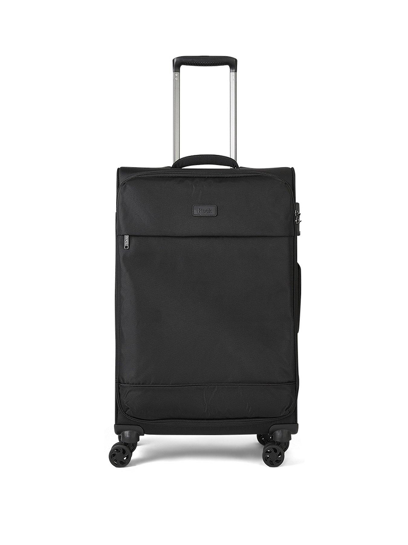 rock-luggage-paris-8-wheel-softshell-lightweight-medium-suitcase-with-lock--blackstillFront