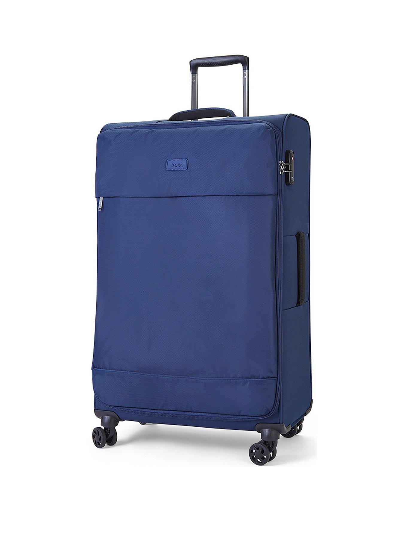 Large cheap blue suitcase