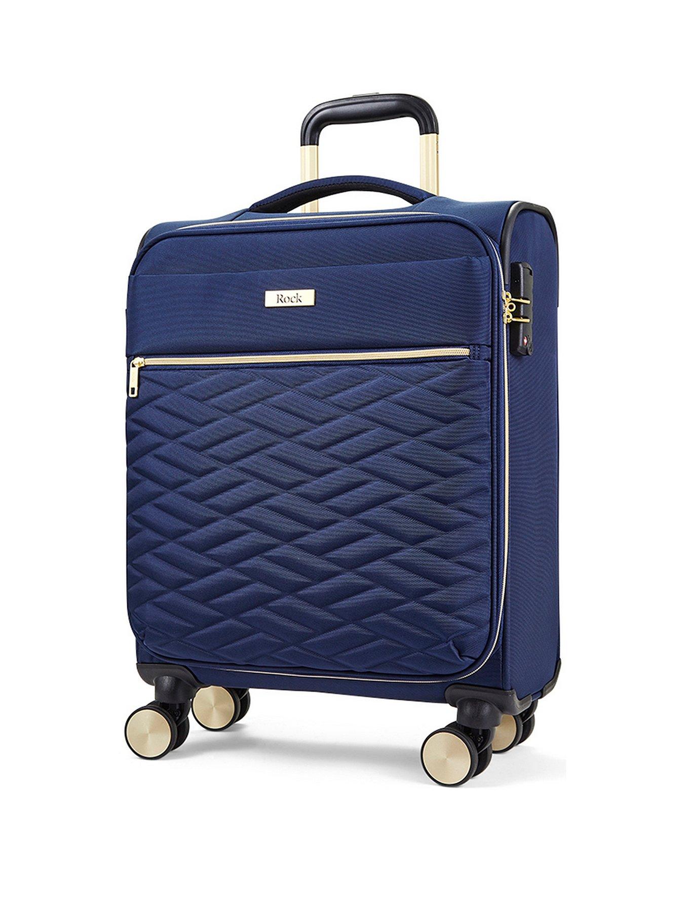 Image 1 of 6 of Rock Luggage Sloane Softshell 8 wheel expander with TSA lock Small Suitcase