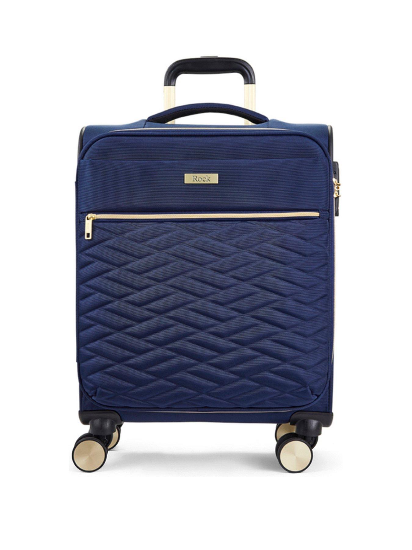 Image 2 of 6 of Rock Luggage Sloane Softshell 8 wheel expander with TSA lock Small Suitcase