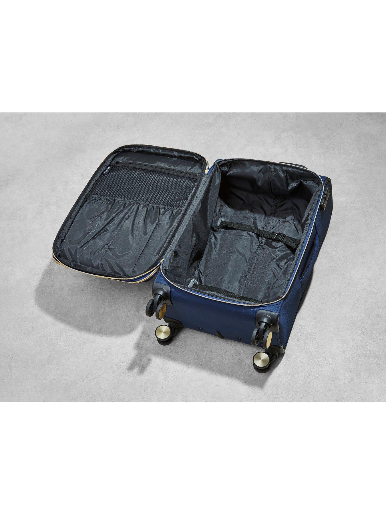 Image 5 of 6 of Rock Luggage Sloane Softshell 8 wheel expander with TSA lock Small Suitcase