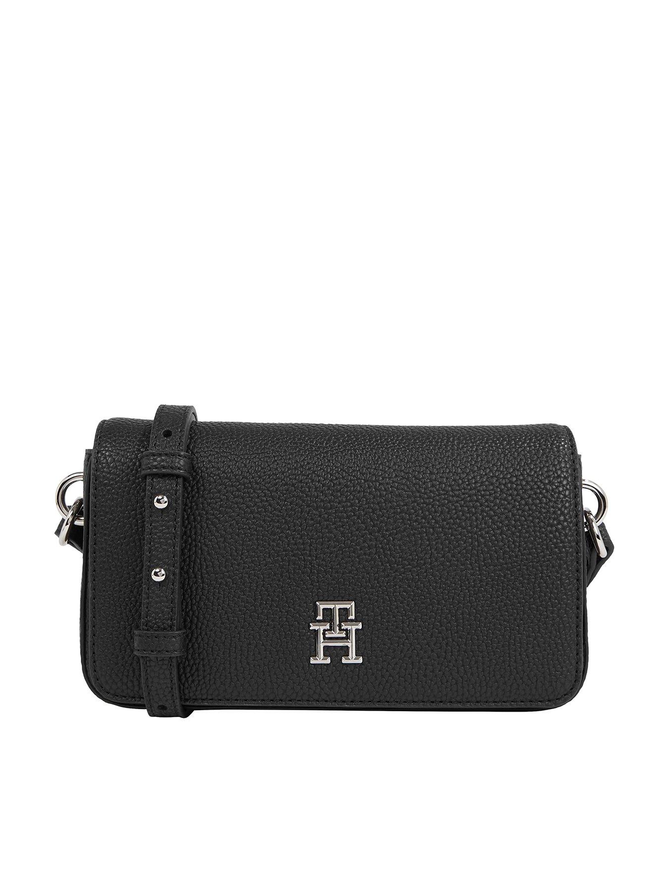 Tommy Hilfiger Emblem Crossbody Bag - Black