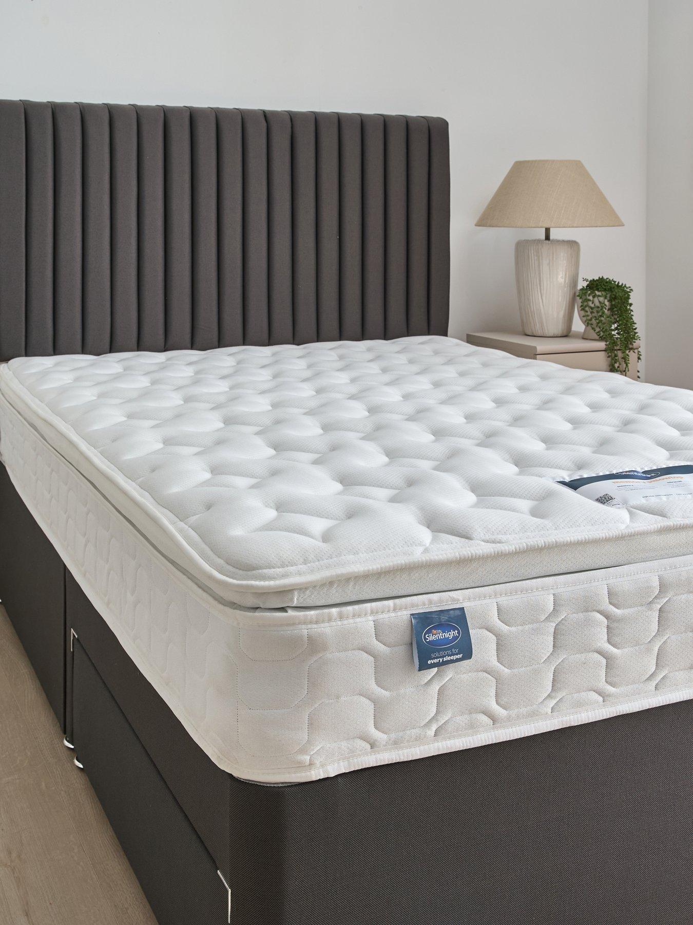 Image 1 of 7 of Silentnight Miracoil Memory Pillowtop Mattress - Firm - Express Delivery available