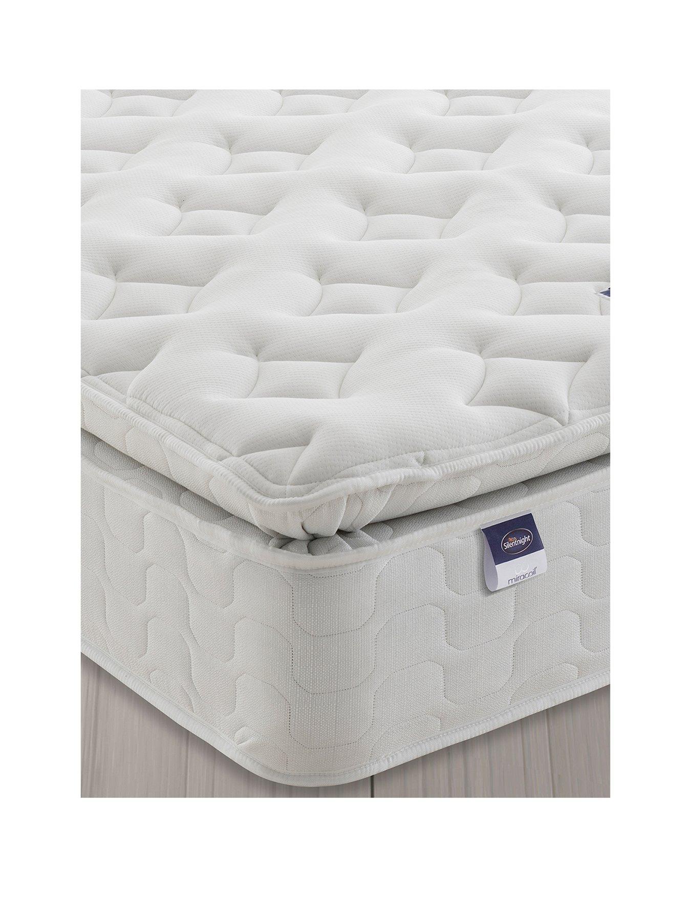 Image 2 of 7 of Silentnight Miracoil Memory Pillowtop Mattress - Firm - Express Delivery available
