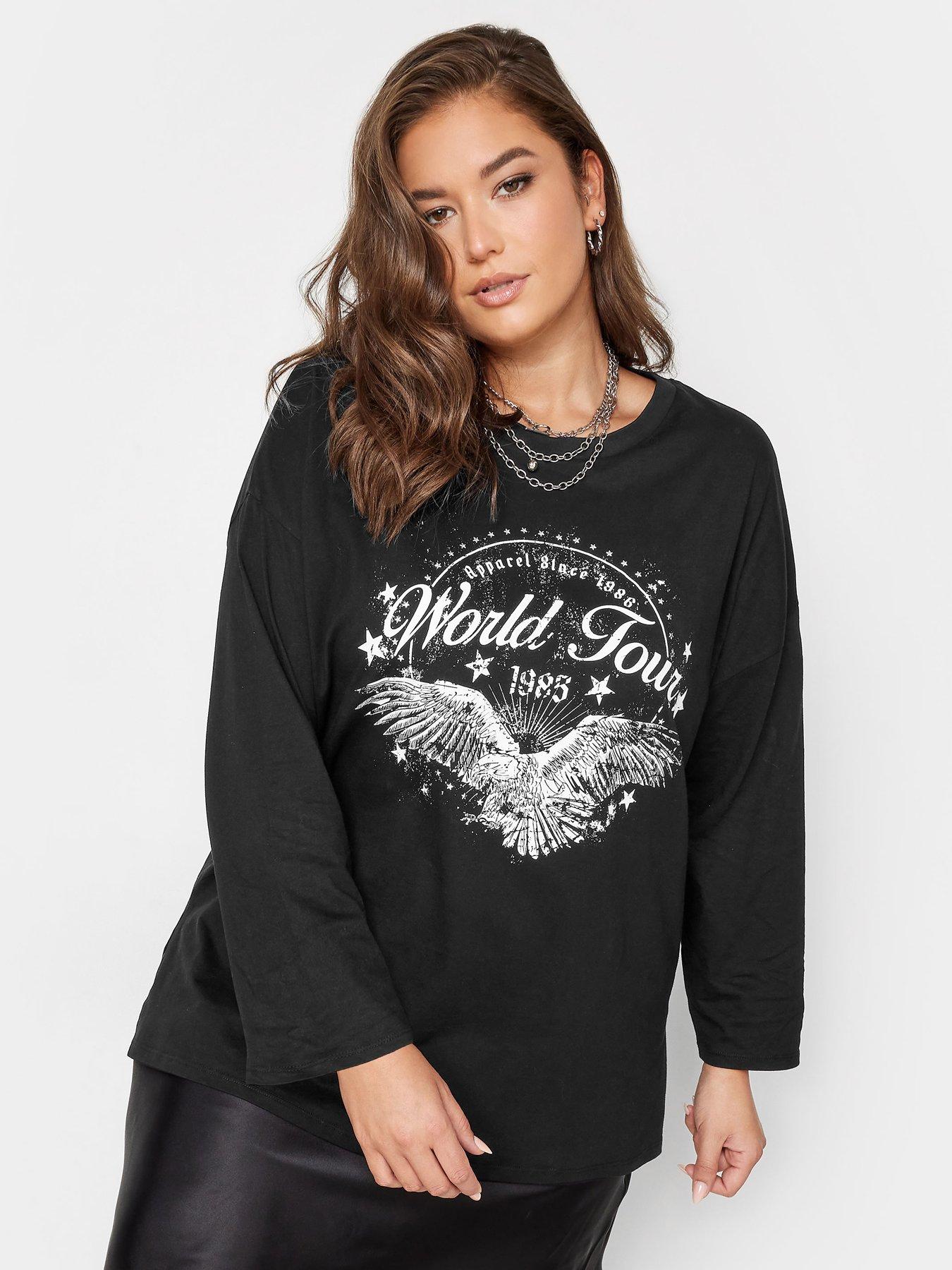 yours-yours-drop-shoulder-world-tour-t-shirt-blackfront