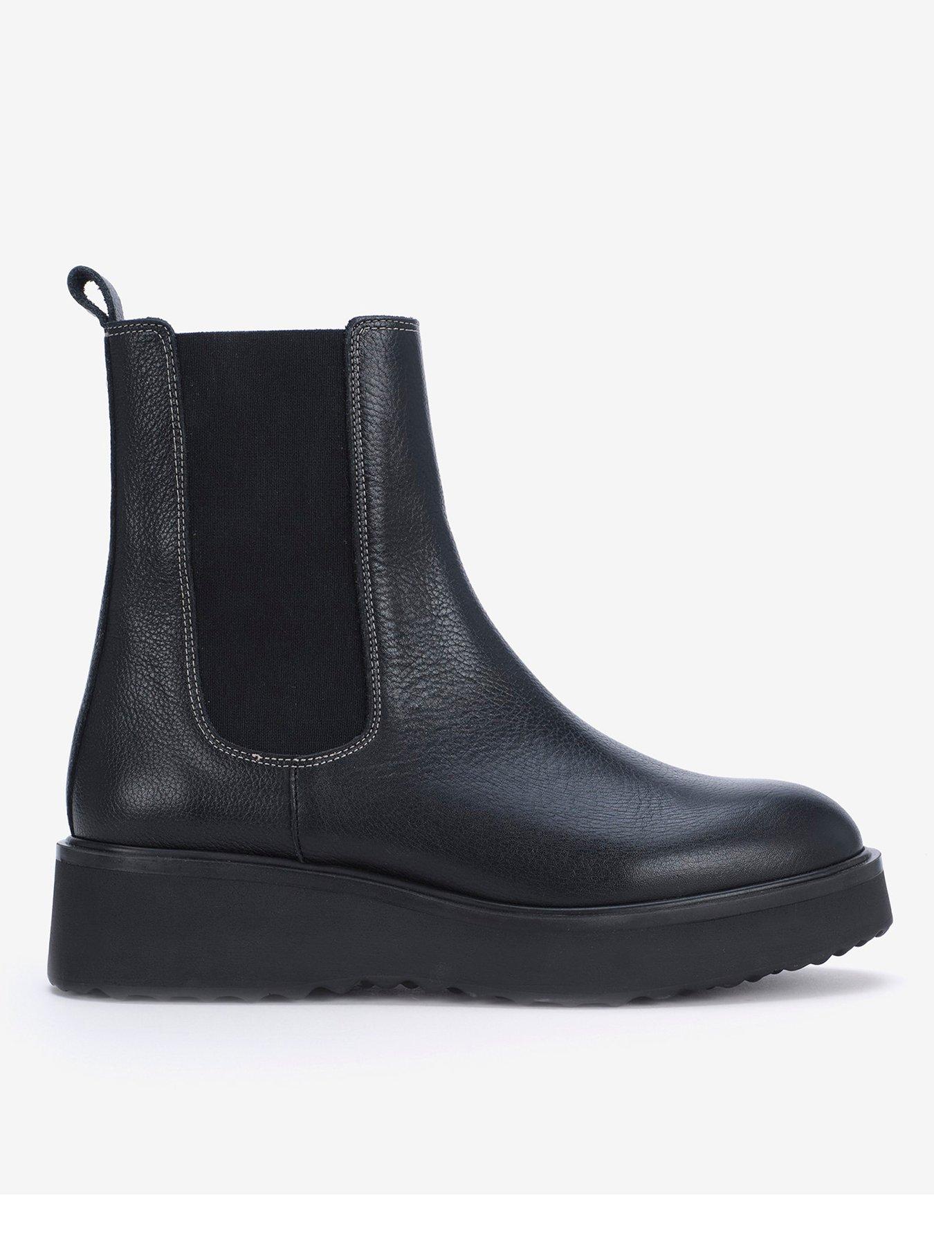 Black wedge hot sale boots ireland