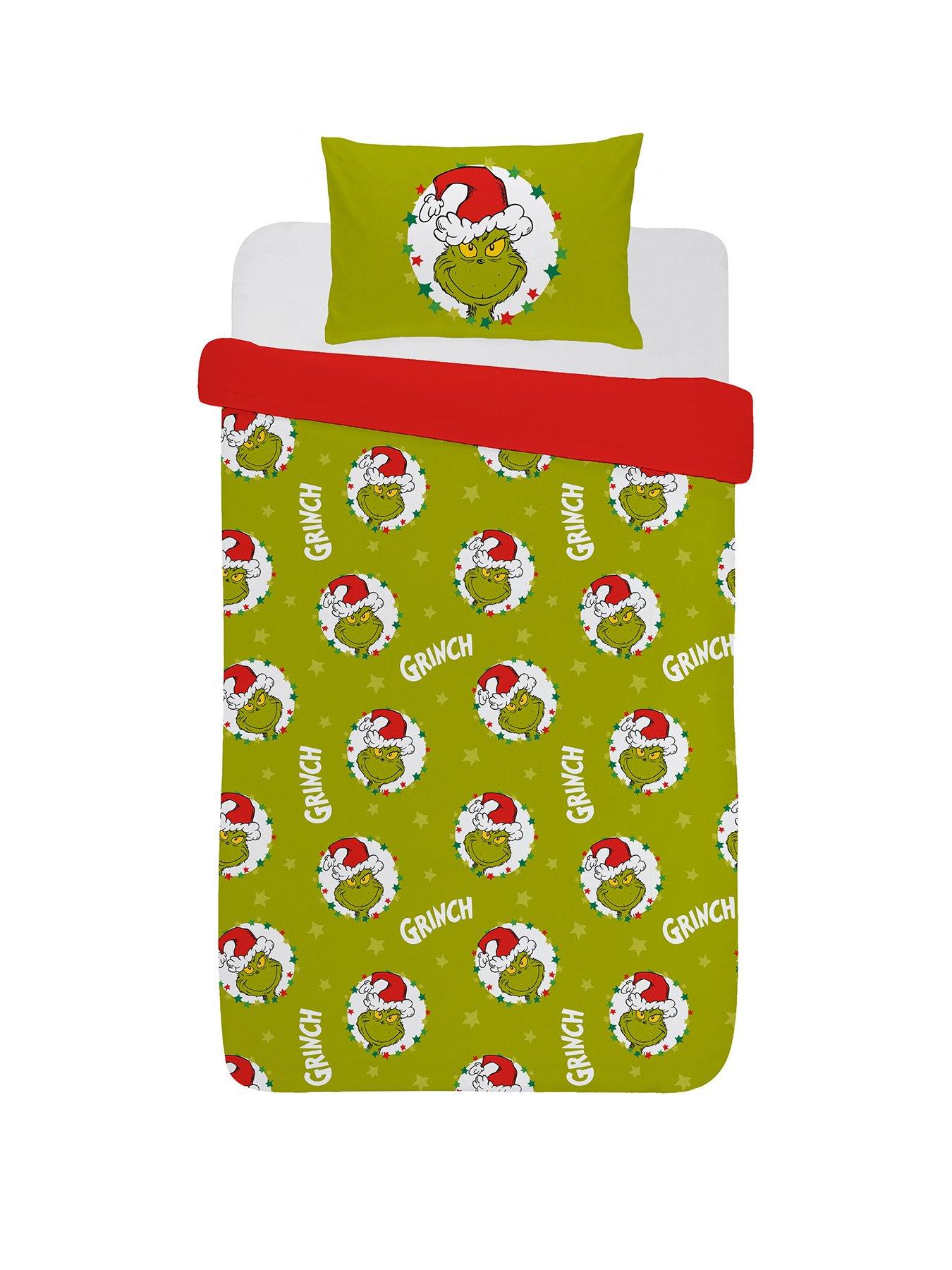 the-grinch-christmas-fleece-single-duvet-set-greenstillFront