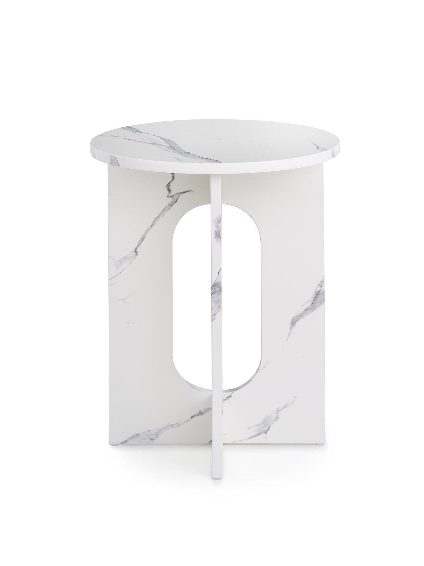 Image 3 of 6 of The Very Collection Celeste Side Table - White