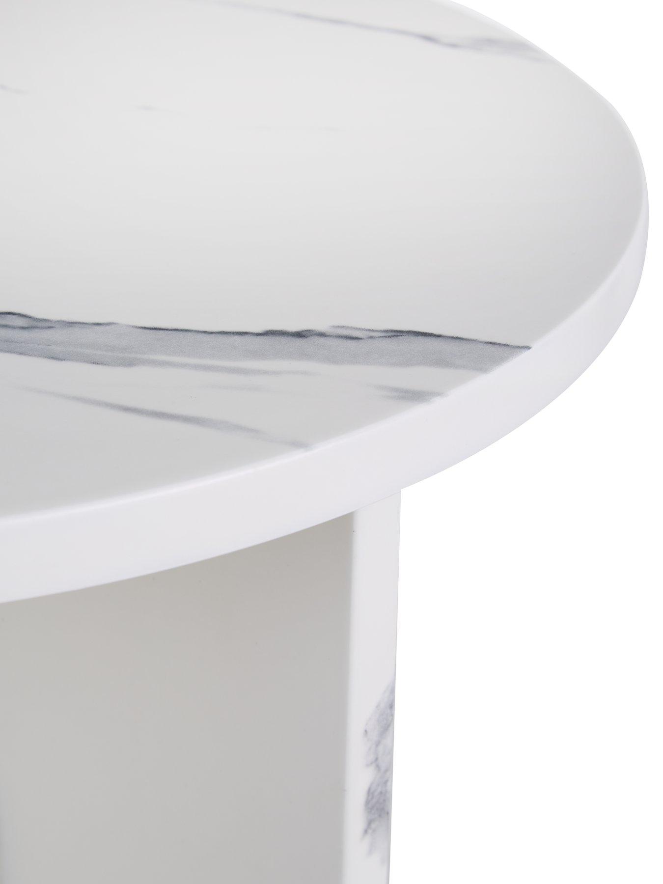 Image 4 of 6 of The Very Collection Celeste Side Table - White