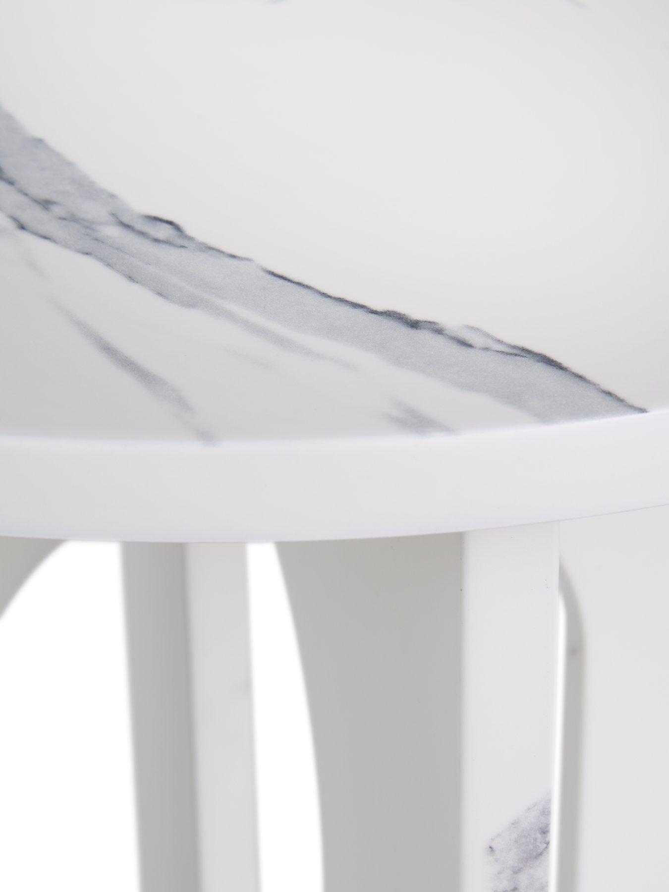 Image 6 of 6 of The Very Collection Celeste Side Table - White
