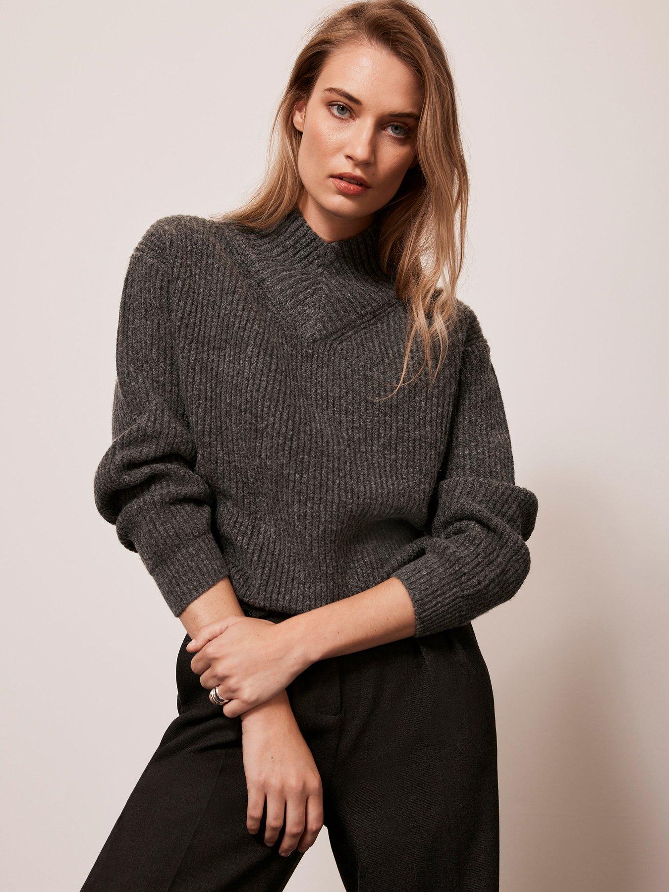 Mint velvet 2025 grey jumper